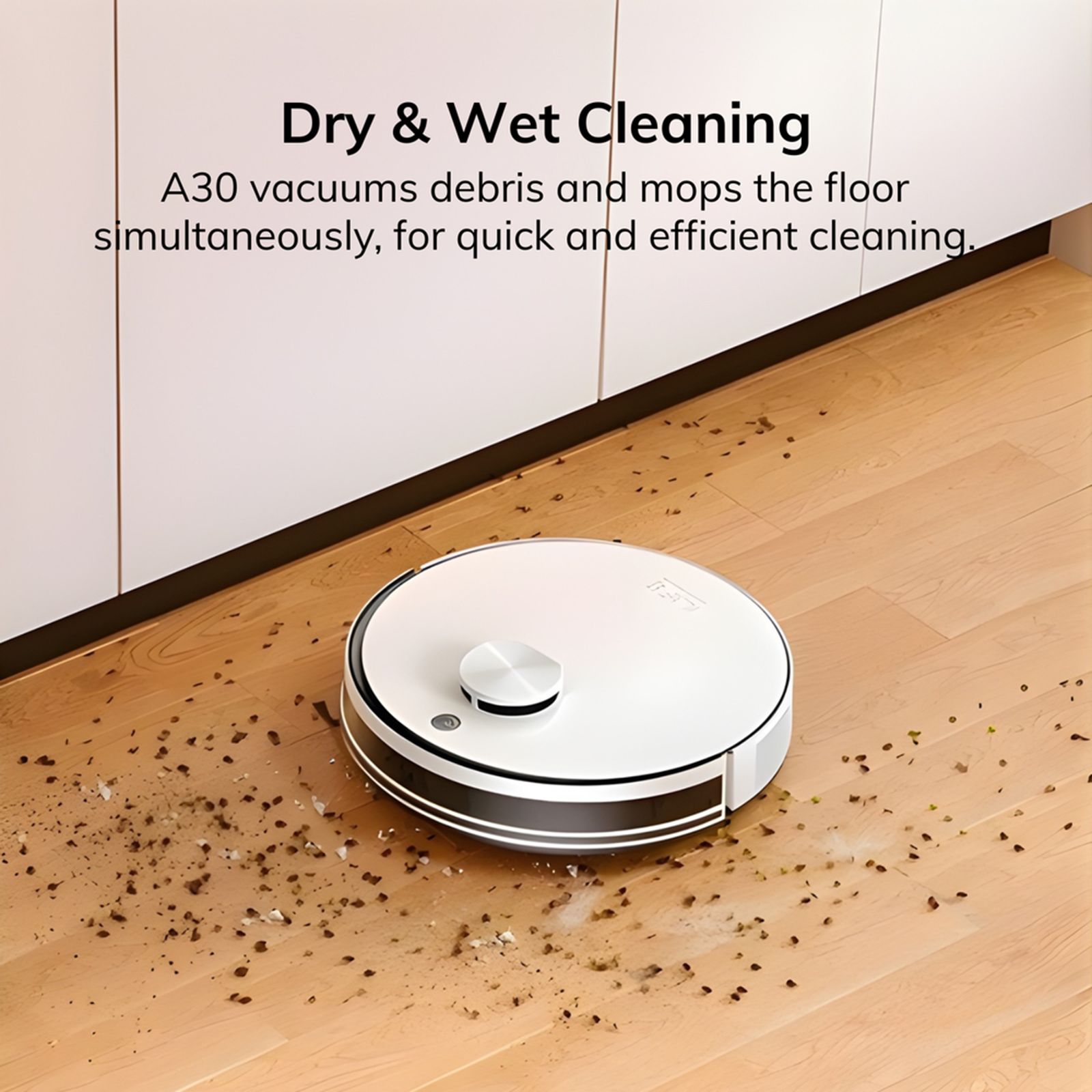 ILIFE A30 Robotic Vacuum Cleaner & Mop with Auto Dock Recharging (Multi-Floor Mapping, White) ILIFE A30 Robotic Vacuum Cleaner & Mop with Auto Dock Recharging (Multi-Floor Mapping, White)_5