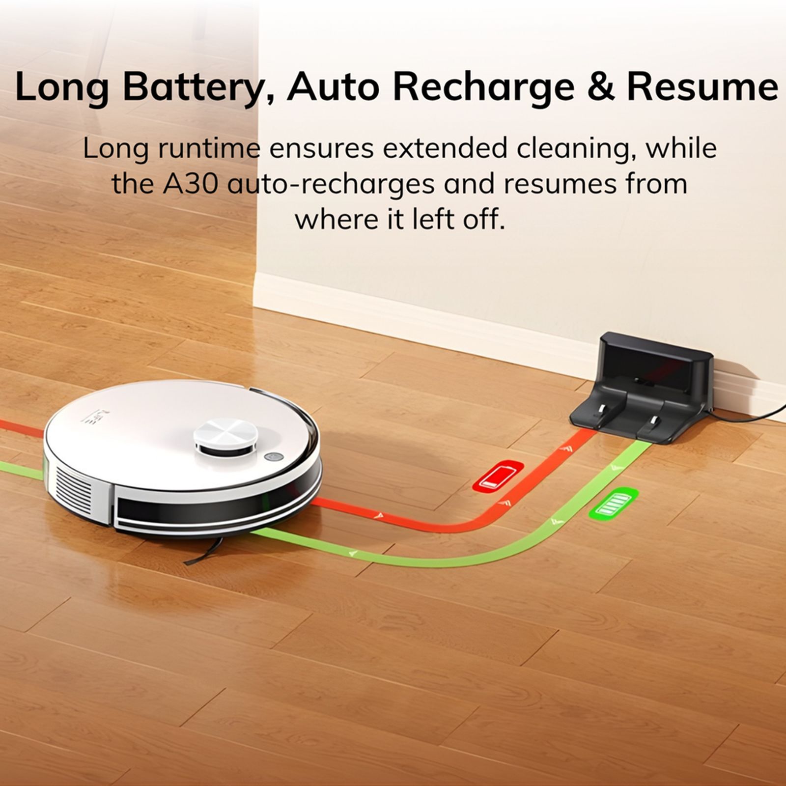 ILIFE A30 Robotic Vacuum Cleaner & Mop with Auto Dock Recharging (Multi-Floor Mapping, White) ILIFE A30 Robotic Vacuum Cleaner & Mop with Auto Dock Recharging (Multi-Floor Mapping, White)_6