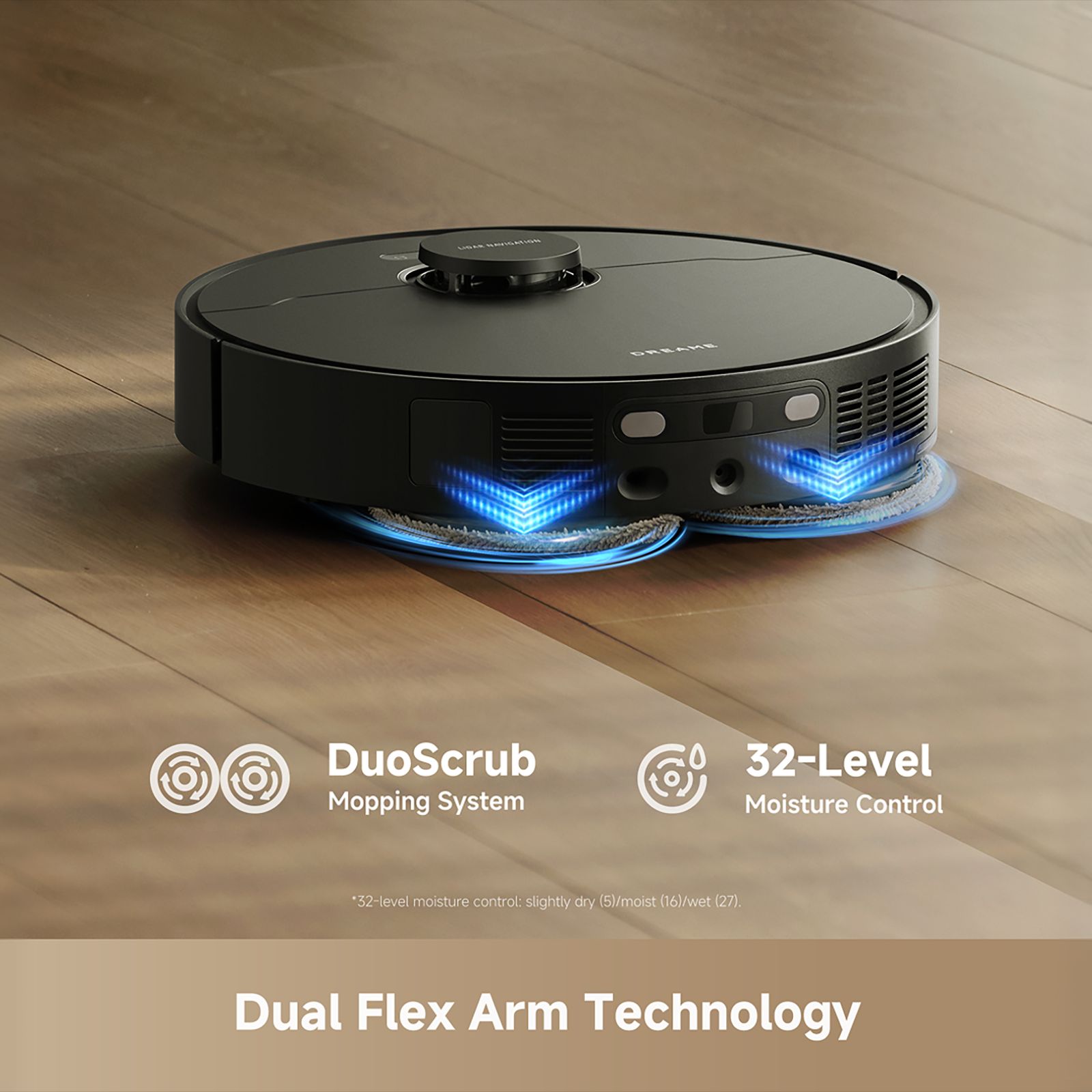 DREAME L50 Ultra CE Robotic Vacuum Cleaner & Mop with Auto Dock Recharging (Dual Flex Arm Technology, Black) DREAME L50 Ultra CE Robotic Vacuum Cleaner & Mop with Auto Dock Recharging (Dual Flex Arm Technology, Black)_9