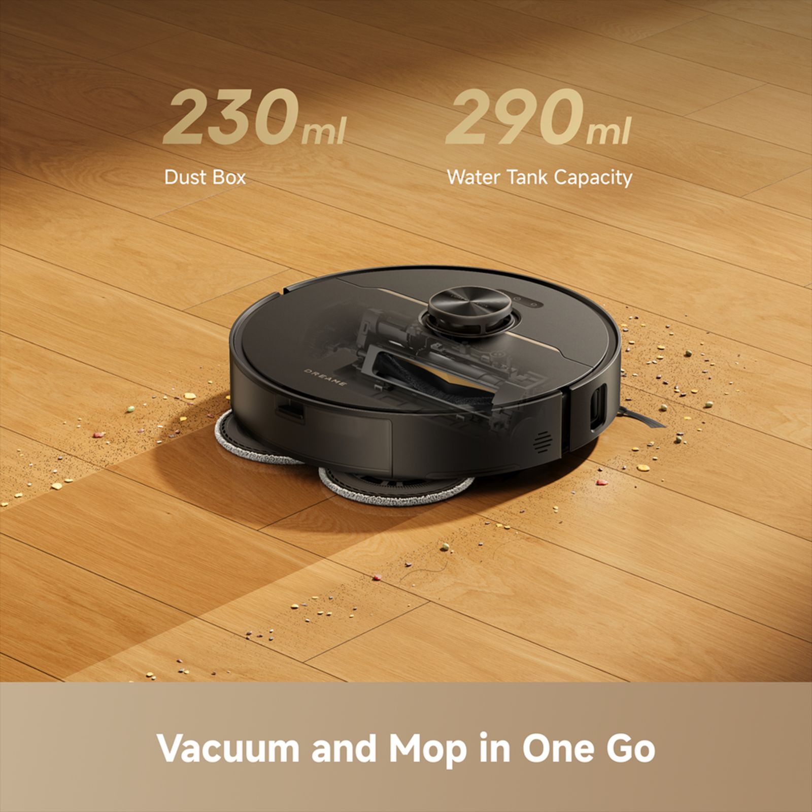 DREAME L50 Plus Robotic Vacuum Cleaner & Mop with Self Emptying (Dual Anti-Tangle System, Black) DREAME L50 Plus Robotic Vacuum Cleaner & Mop with Self Emptying (Dual Anti-Tangle System, Black)_16
