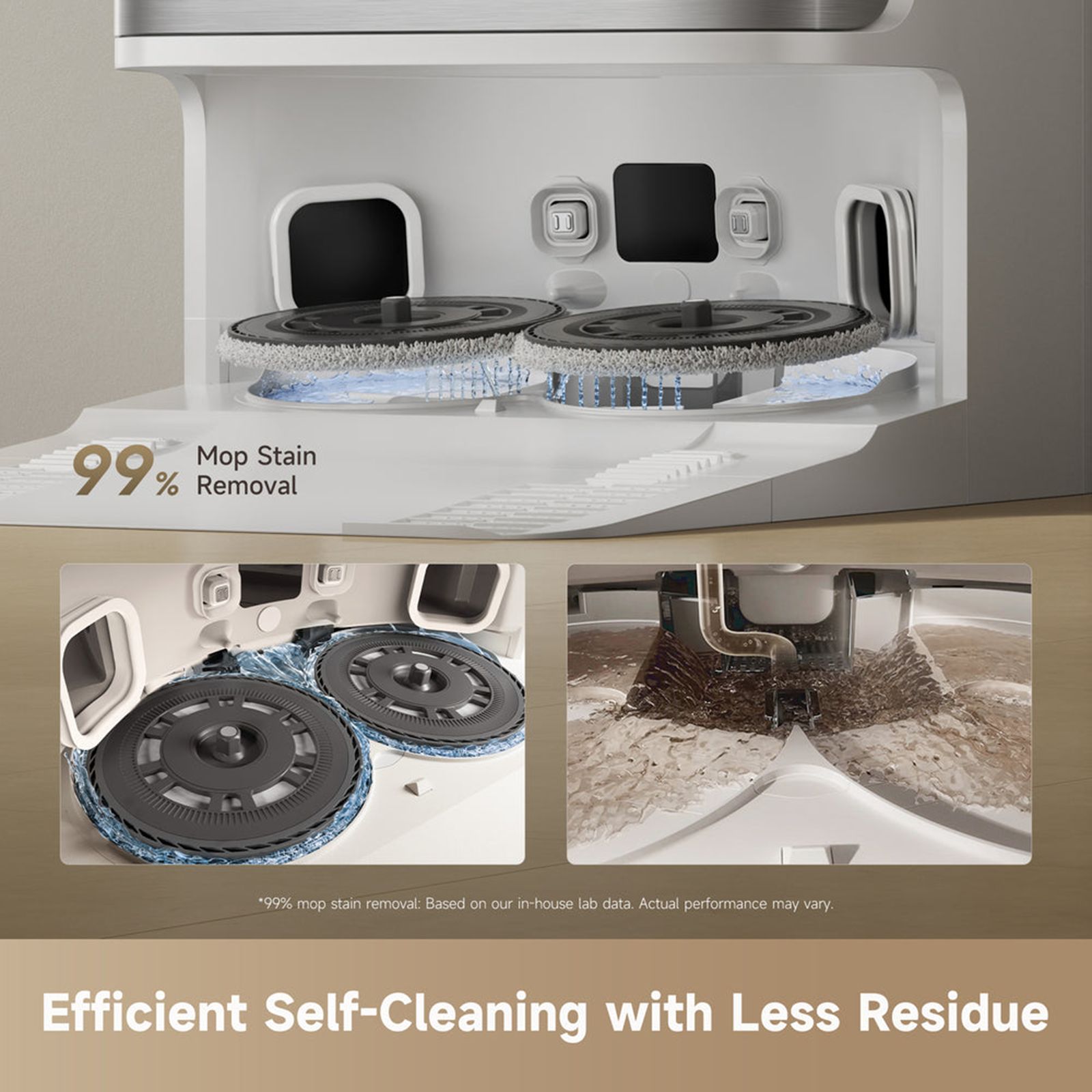DREAME D30 Ultra Robotic Vacuum Cleaner & Mop with Intelligent Self-Cleaning Dock (MopExtend RoboSwing technology, White) DREAME D30 Ultra Robotic Vacuum Cleaner & Mop with Intelligent Self-Cleaning Dock (MopExtend RoboSwing technology, White)_6