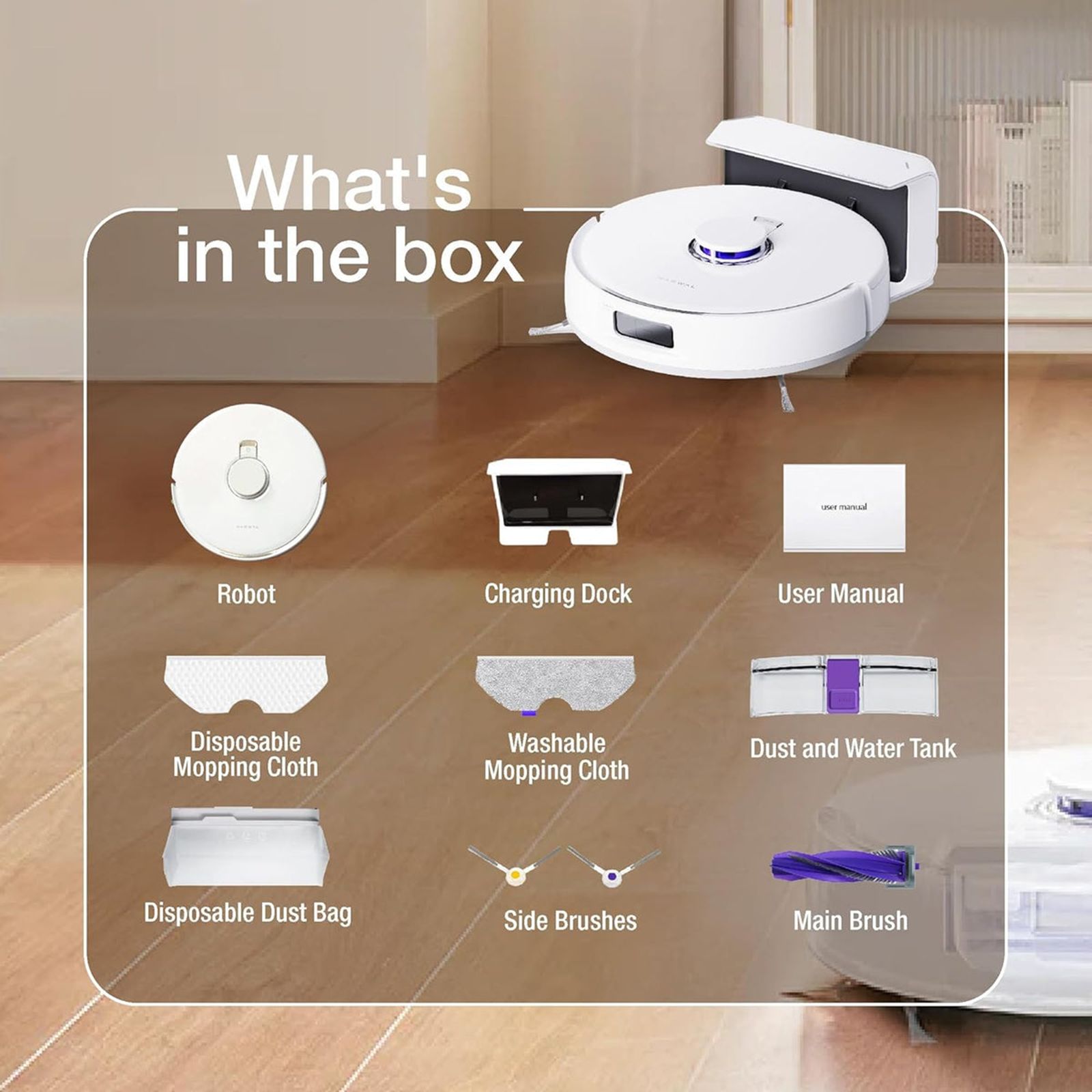 NARWAL Freo X Plus Robotic Vacuum Cleaner & Mop with Tri-Laser Detection (Automated Mop Lifting, White)_10