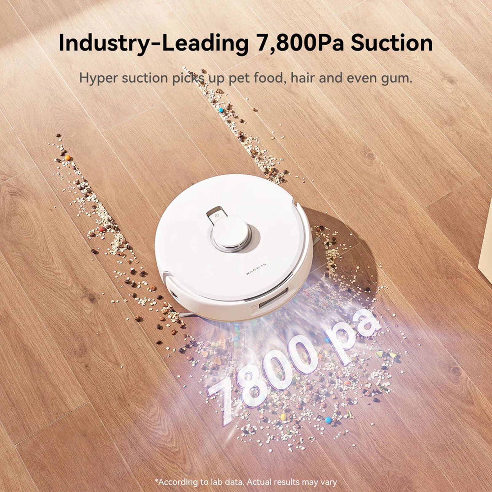 NARWAL Freo X Plus Robotic Vacuum Cleaner & Mop with Tri-Laser Detection (Automated Mop Lifting, White)_3