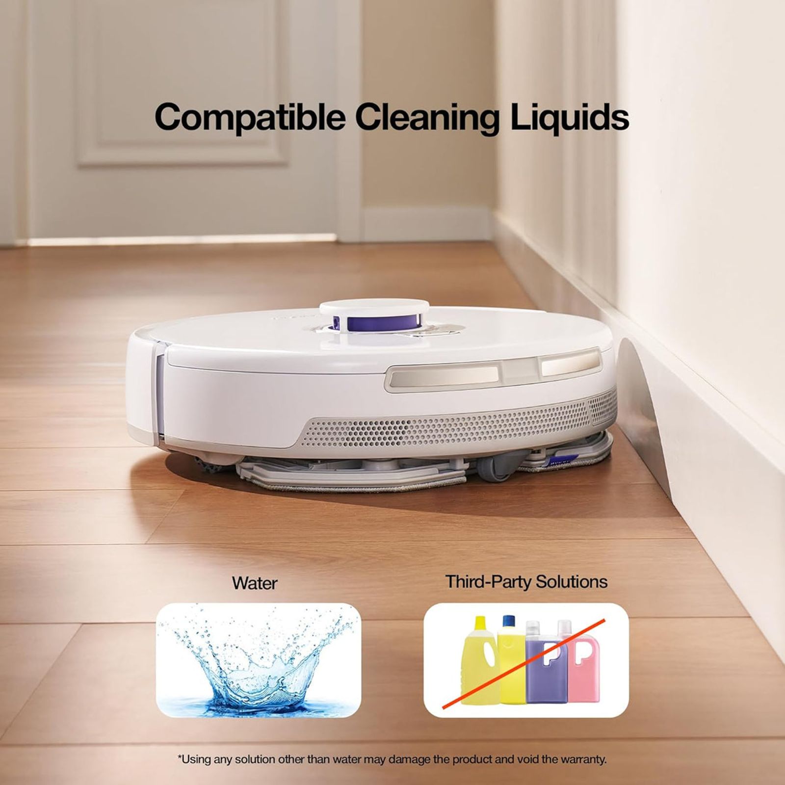 NARWAL Freo X Plus Robotic Vacuum Cleaner & Mop with Tri-Laser Detection (Automated Mop Lifting, White)_4