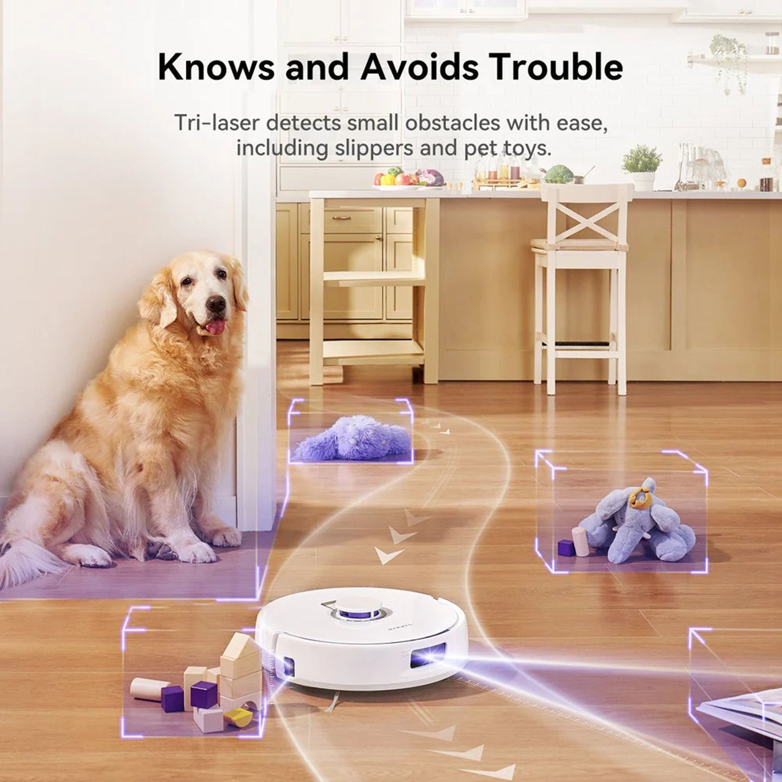 NARWAL Freo X Plus Robotic Vacuum Cleaner & Mop with Tri-Laser Detection (Automated Mop Lifting, White)_6