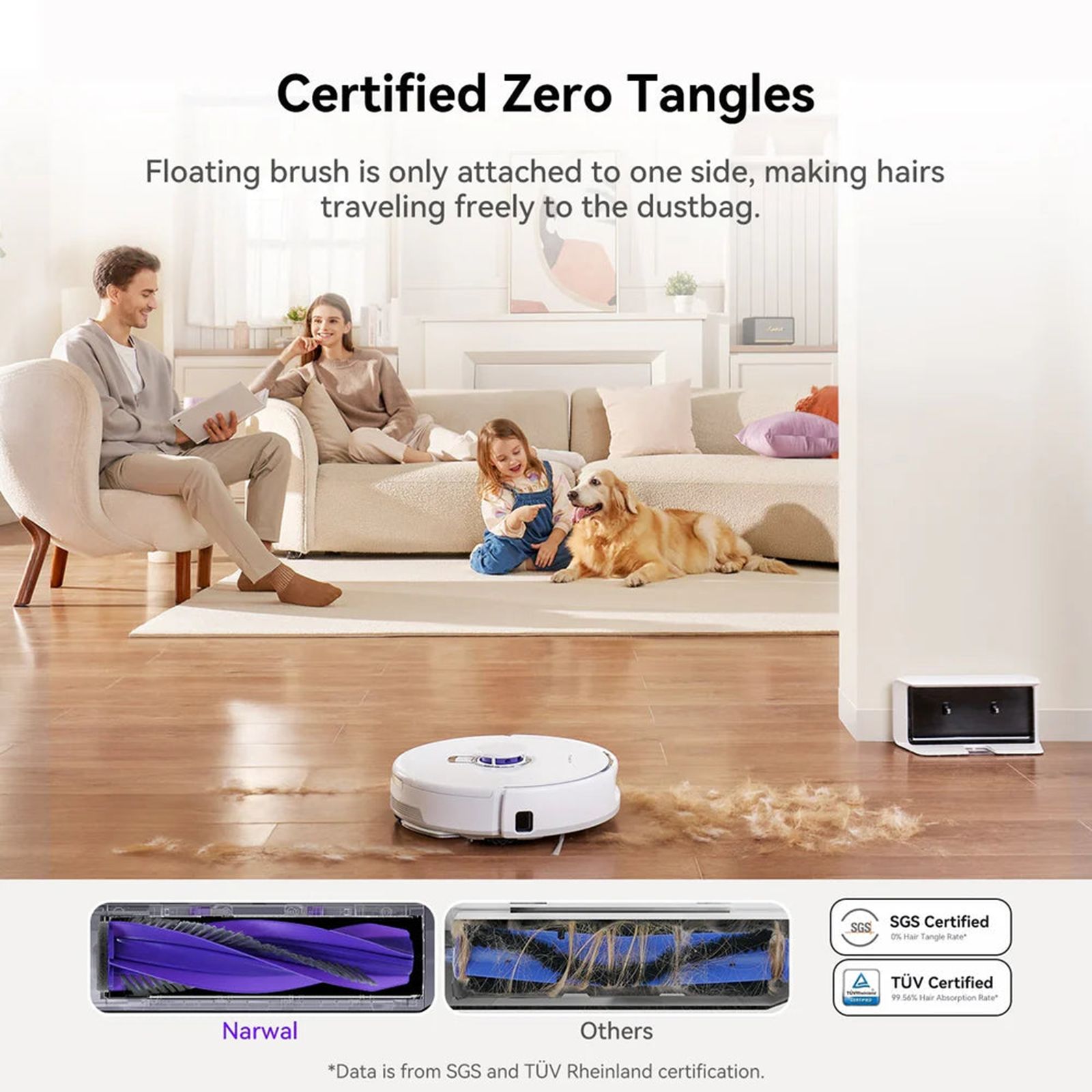 NARWAL Freo X Plus Robotic Vacuum Cleaner & Mop with Tri-Laser Detection (Automated Mop Lifting, White)_7