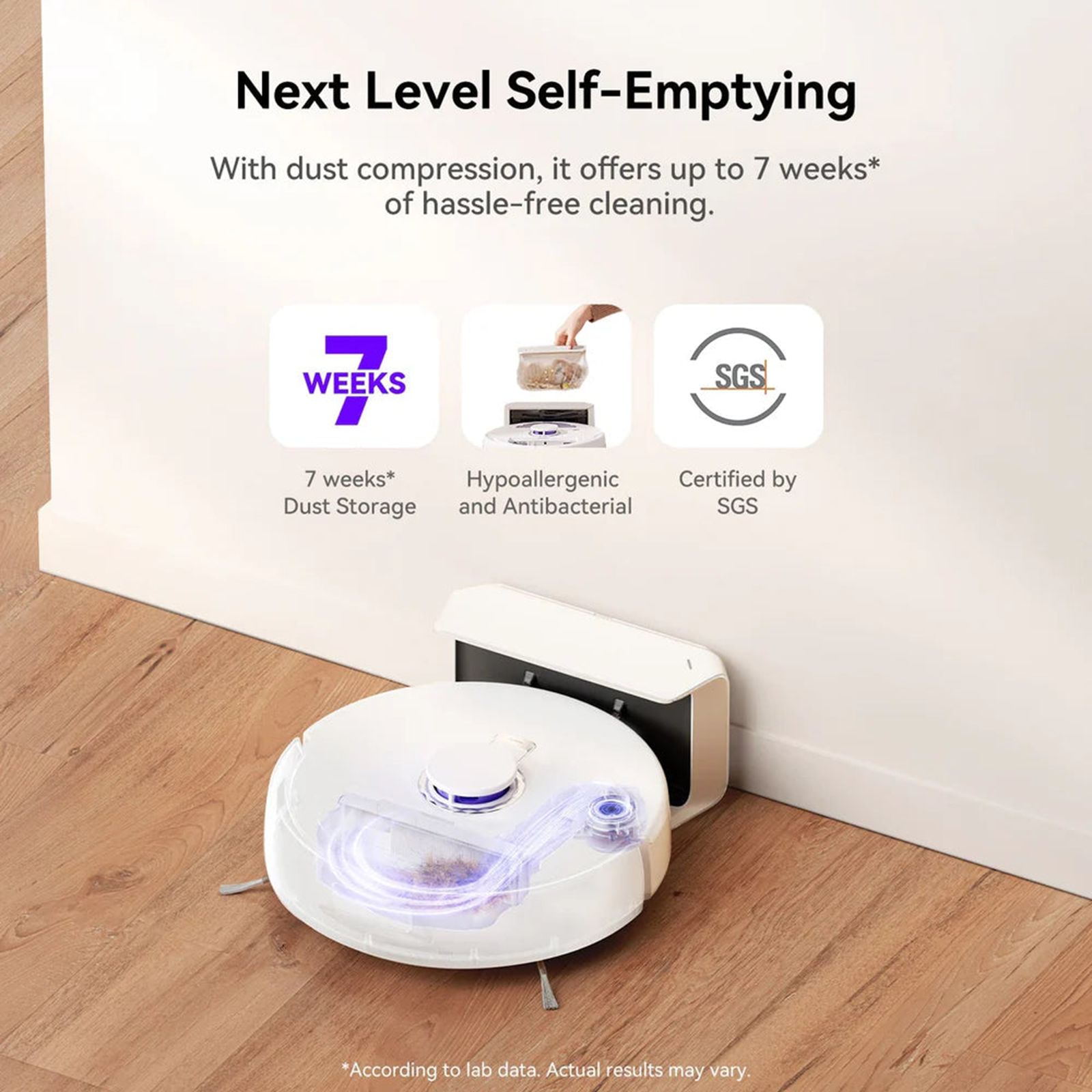 NARWAL Freo X Plus Robotic Vacuum Cleaner & Mop with Tri-Laser Detection (Automated Mop Lifting, White)_8
