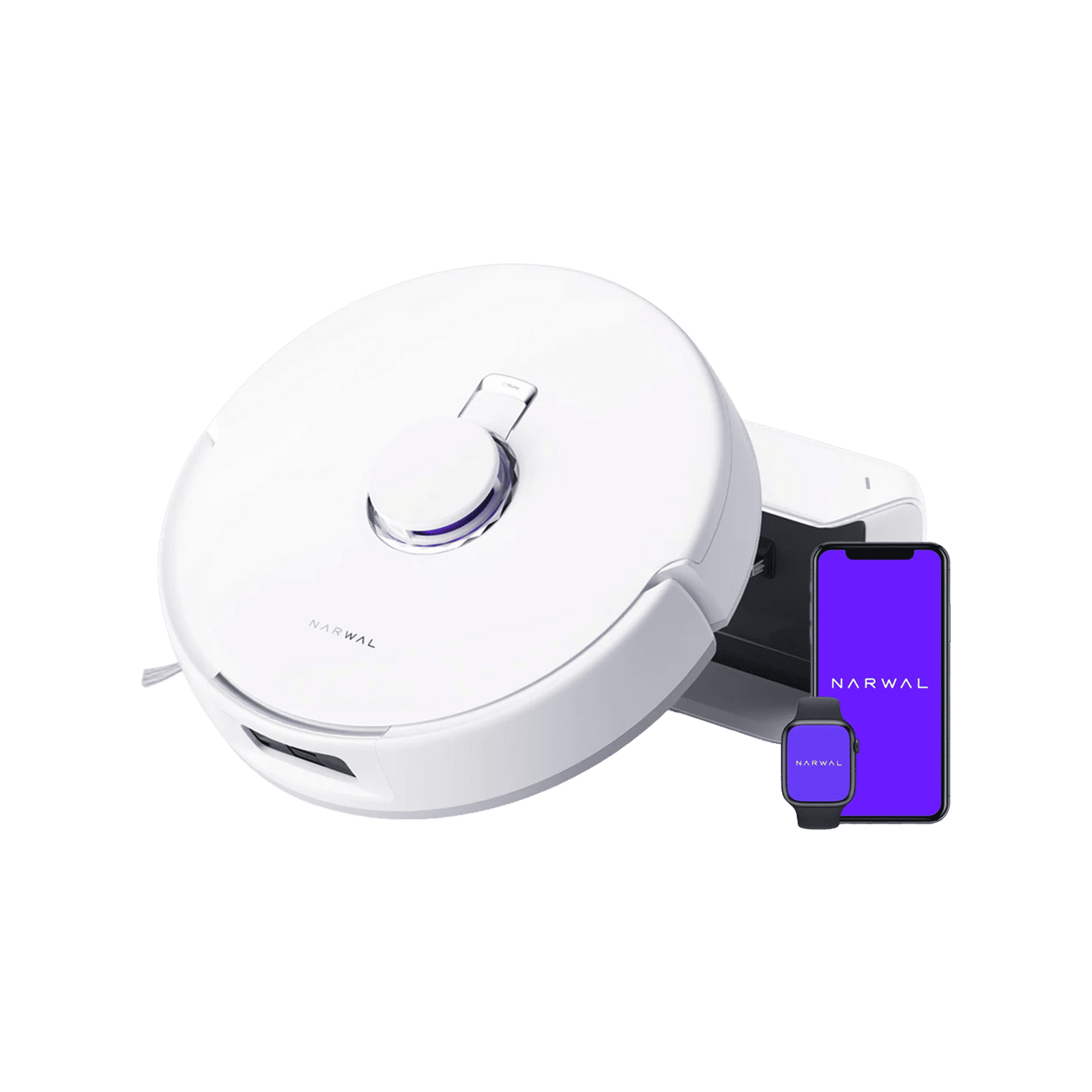NARWAL Freo X20 Plus Robotic Vacuum Cleaner & Mop with Tri Laser Detection (Zero-Tangle Technology, White)_1