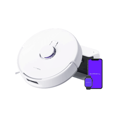 NARWAL Freo X20 Plus Robotic Vacuum Cleaner & Mop with Tri Laser Detection (Zero-Tangle Technology, White)