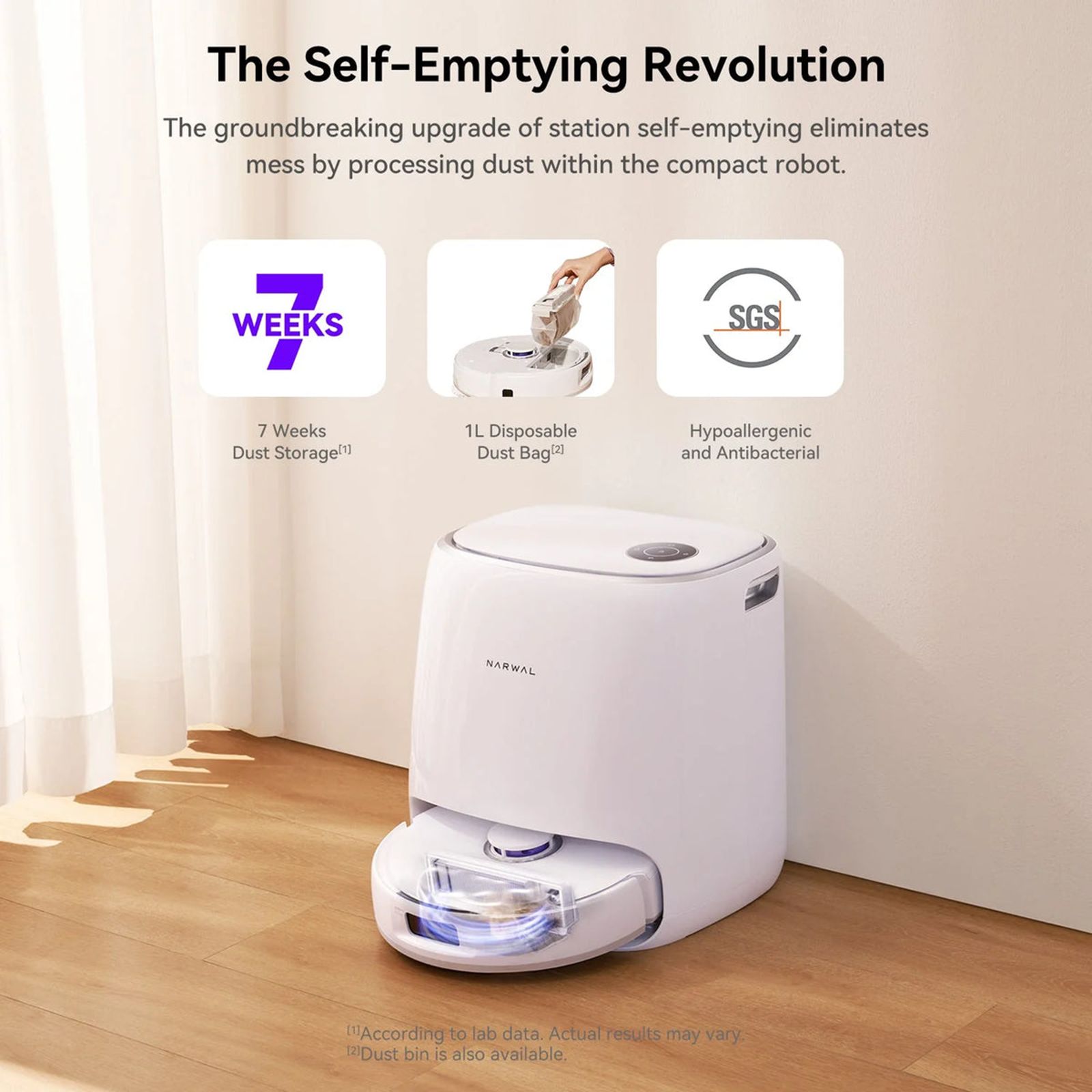 NARWAL Freo X Ultra 2.0 Robotic Vacuum Cleaner & Mop with AI DirtSense Technology (Auto Mop Washing, White) NARWAL Freo X Ultra 2.0 Robotic Vacuum Cleaner & Mop with AI DirtSense Technology (Auto Mop Washing, White)_5