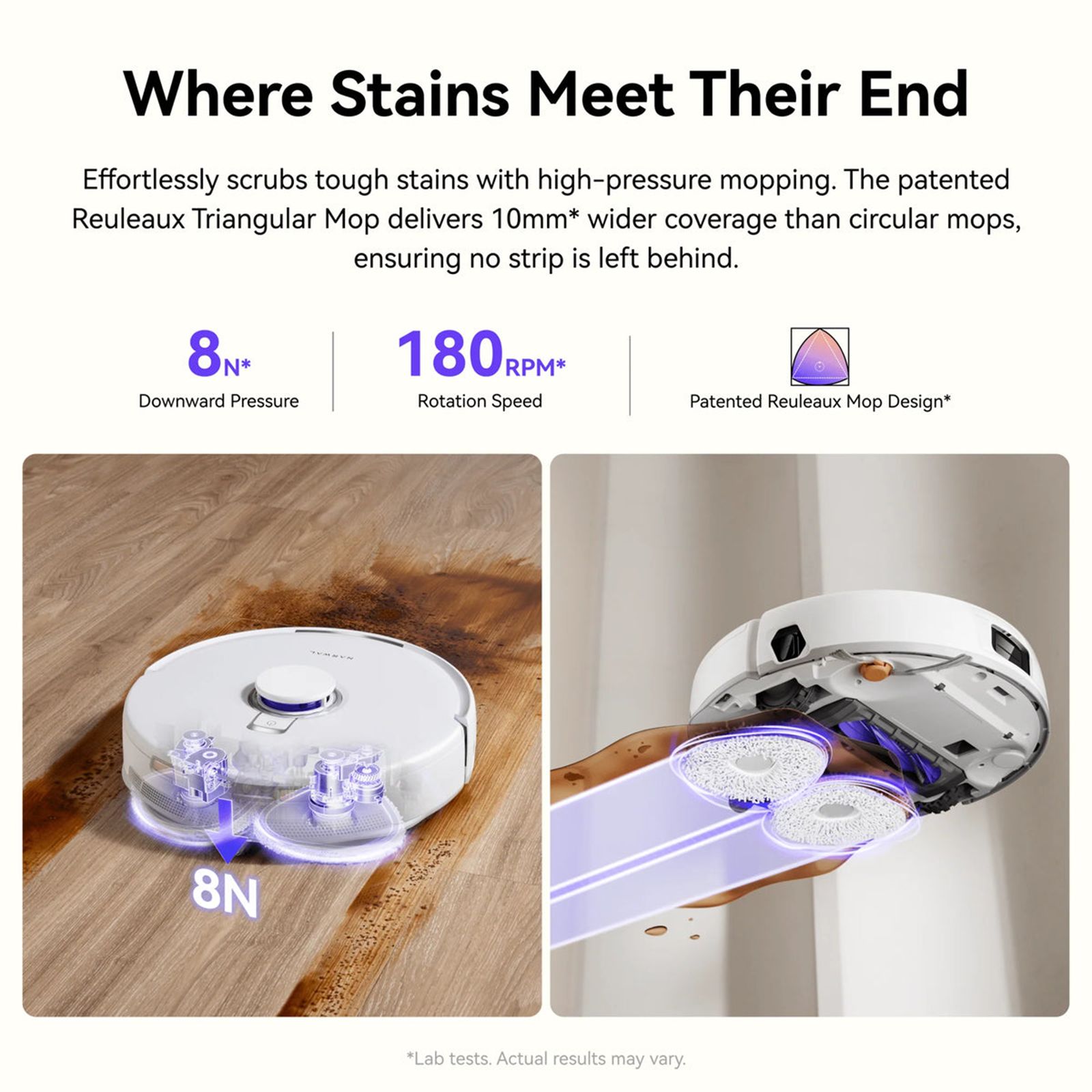 NARWAL Freo X10 Pro Robotic Vacuum Cleaner & Mop with MopExtend Edge Cleaning (DualFlow Tangle Free System, White) NARWAL Freo X10 Pro Robotic Vacuum Cleaner & Mop with MopExtend Edge Cleaning (DualFlow Tangle Free System, White)_6
