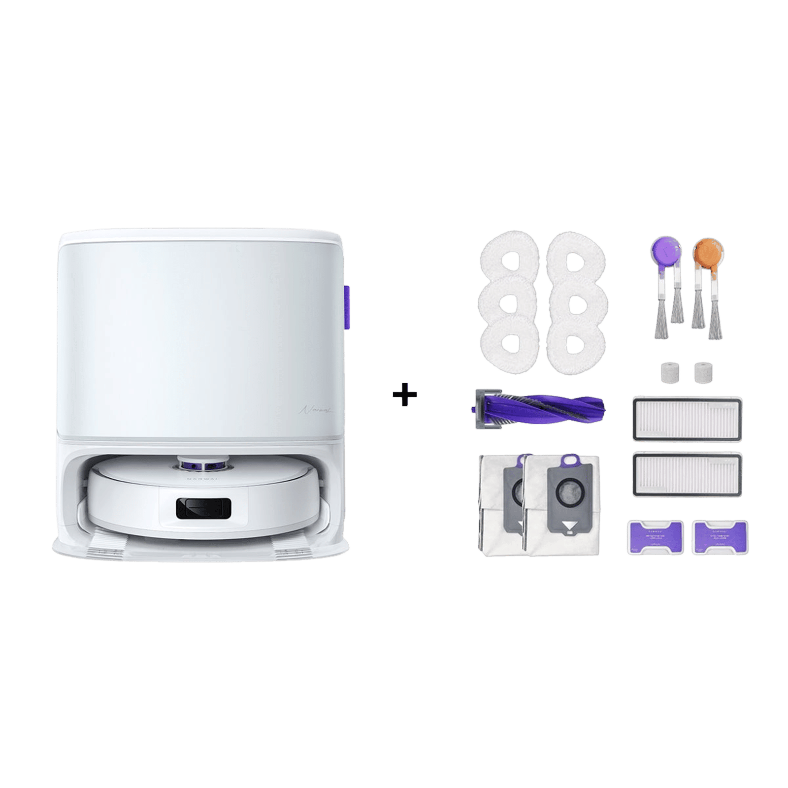 NARWAL Freo Z10 Robotic Vacuum Cleaner & Mop with Voice Activated Cleaning (DualFlow Tangle-Free System, White) NARWAL Freo Z10 Robotic Vacuum Cleaner & Mop with Voice Activated Cleaning (DualFlow Tangle-Free System, White)_3