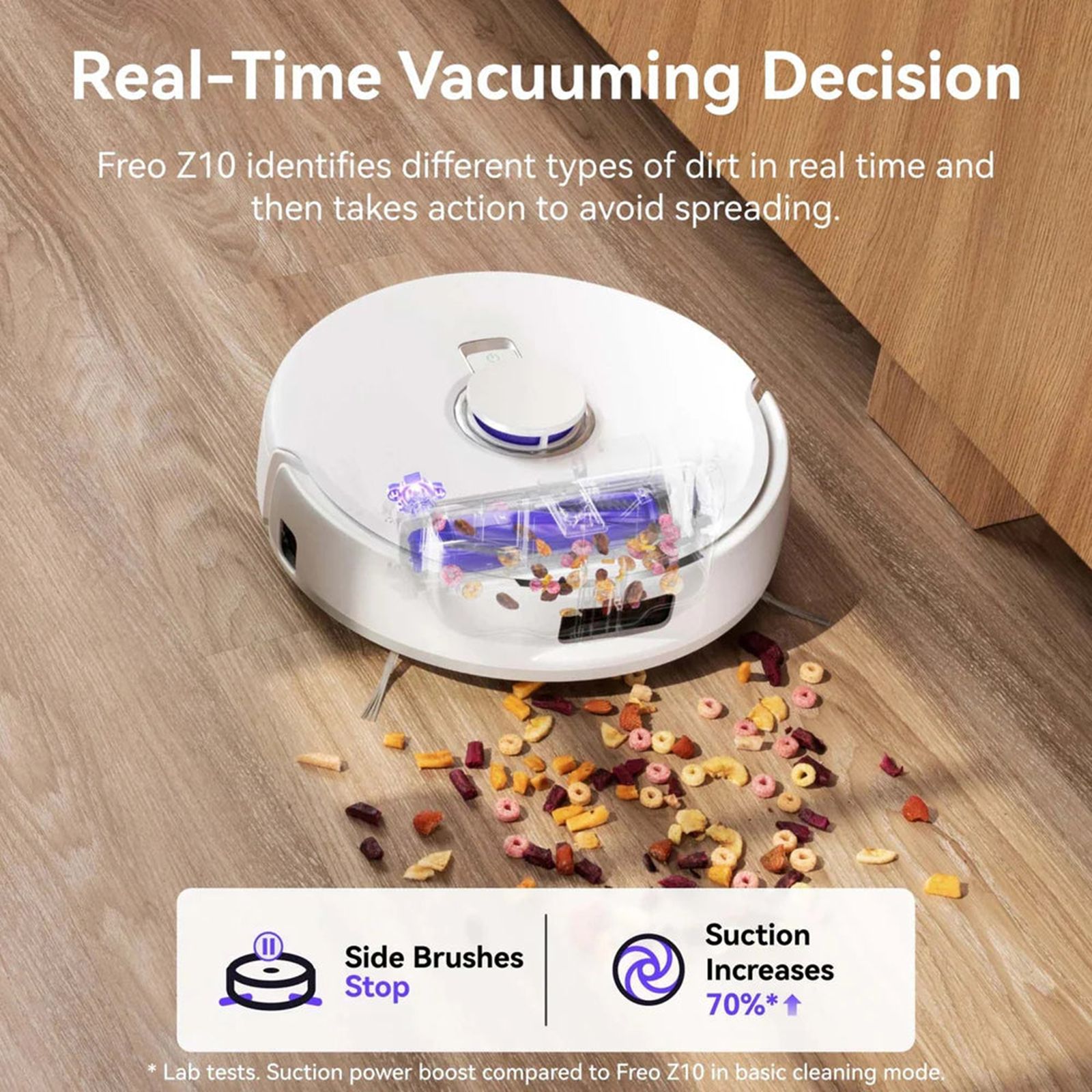 NARWAL Freo Z10 Robotic Vacuum Cleaner & Mop with Voice Activated Cleaning (DualFlow Tangle-Free System, White) NARWAL Freo Z10 Robotic Vacuum Cleaner & Mop with Voice Activated Cleaning (DualFlow Tangle-Free System, White)_4