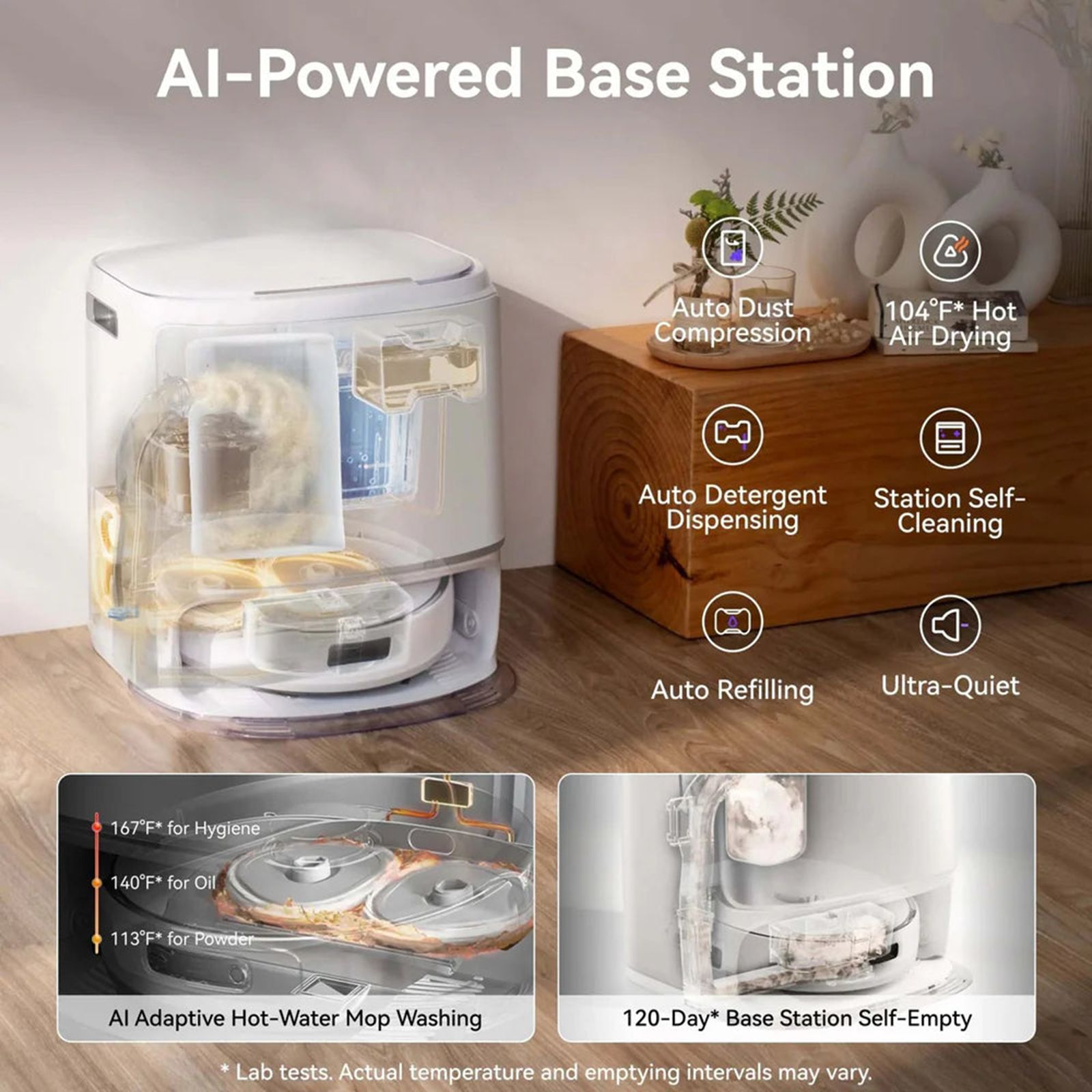 NARWAL Freo Z10 Robotic Vacuum Cleaner & Mop with Voice Activated Cleaning (DualFlow Tangle-Free System, White) NARWAL Freo Z10 Robotic Vacuum Cleaner & Mop with Voice Activated Cleaning (DualFlow Tangle-Free System, White)_6