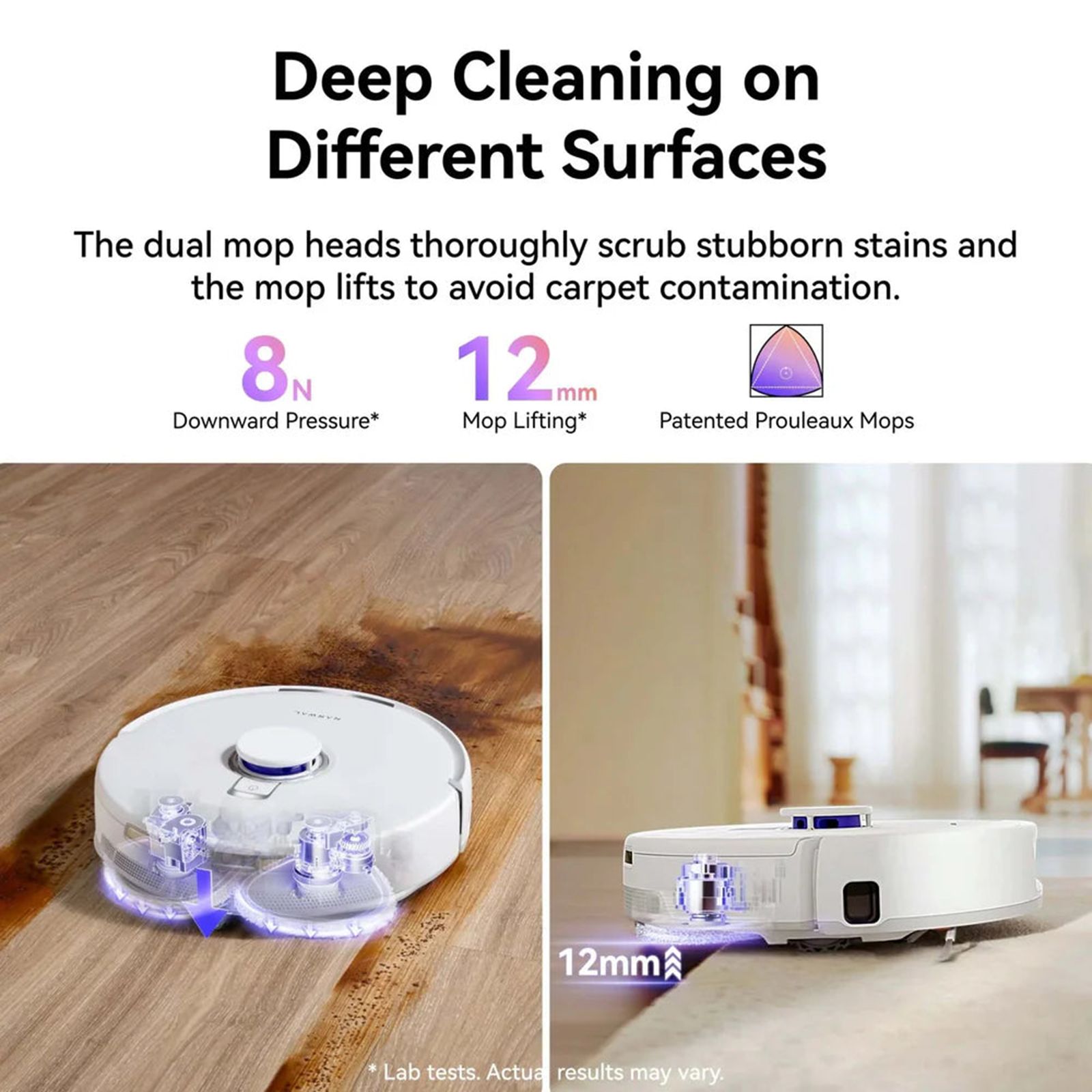 NARWAL Freo Z10 Robotic Vacuum Cleaner & Mop with Voice Activated Cleaning (DualFlow Tangle-Free System, White) NARWAL Freo Z10 Robotic Vacuum Cleaner & Mop with Voice Activated Cleaning (DualFlow Tangle-Free System, White)_8