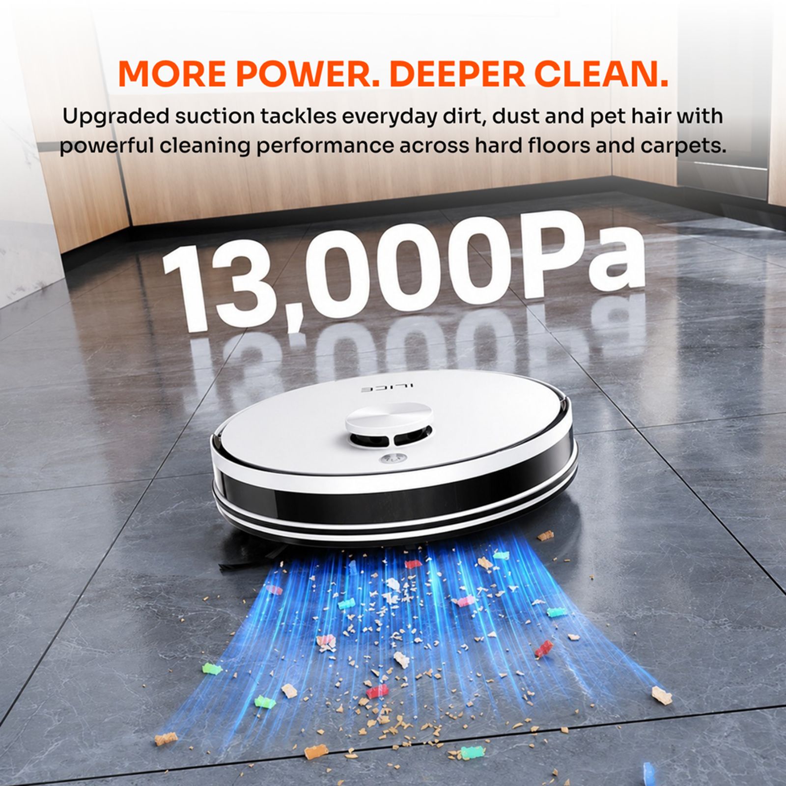ILIFE A30 Pro Robotic Vacuum Cleaner & Mop with Self-Emptying Station (LiDAR Navigation Technology, White) ILIFE A30 Pro Robotic Vacuum Cleaner & Mop with Self-Emptying Station (LiDAR Navigation Technology, White)_9
