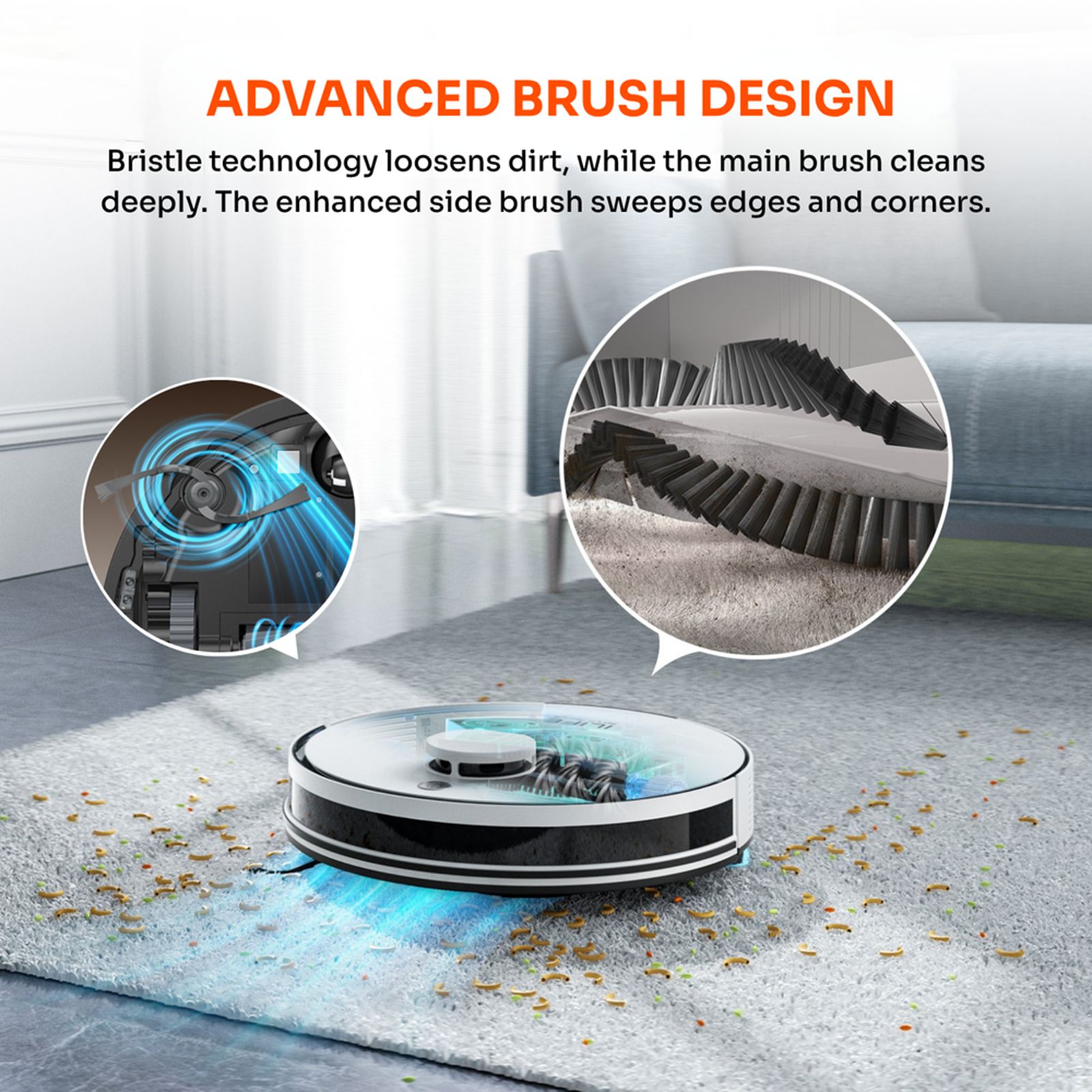 ILIFE A30 Pro Robotic Vacuum Cleaner & Mop with Self-Emptying Station (LiDAR Navigation Technology, White) ILIFE A30 Pro Robotic Vacuum Cleaner & Mop with Self-Emptying Station (LiDAR Navigation Technology, White)_5