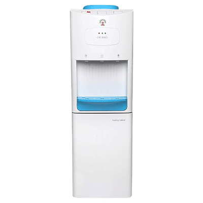 Croma Hot, Cold & Normal Top Load Water Dispenser with Cooling Cabinet (White)