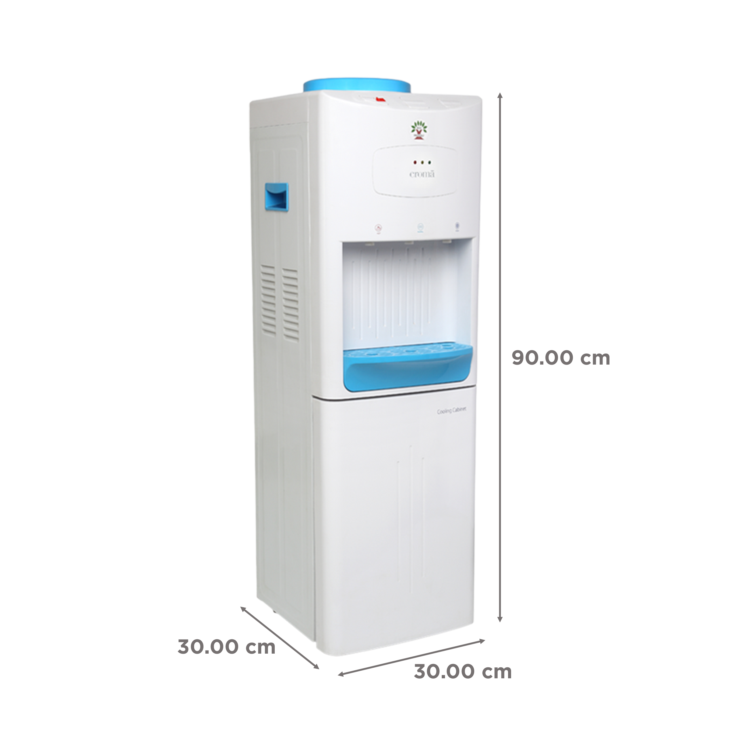 Croma Hot, Cold & Normal Top Load Water Dispenser with Cooling Cabinet (White)_2