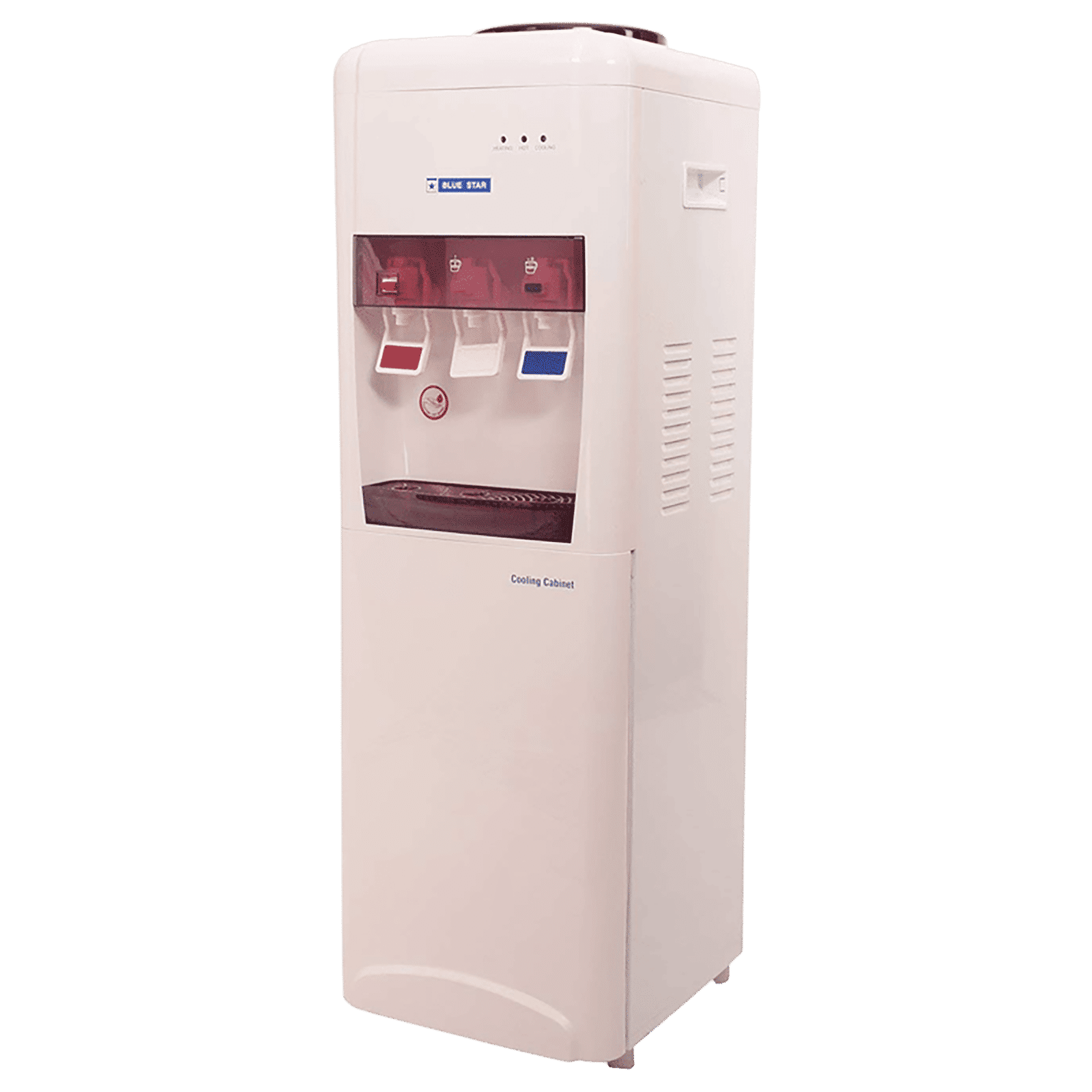 Blue Star H Series Hot, Cold & Normal Top Load Water Dispenser with Cooling Cabinet (White/Coffee)_7
