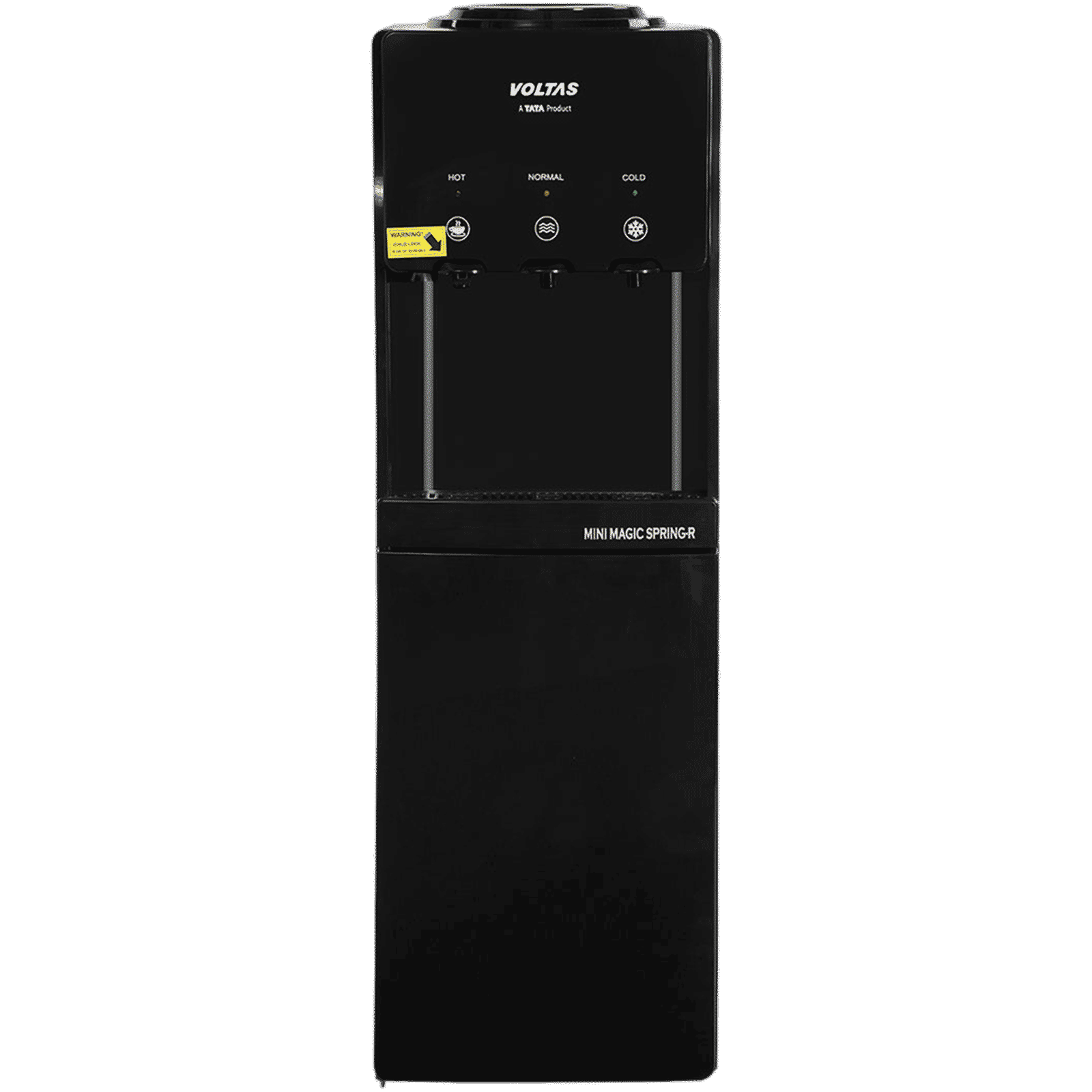 VOLTAS Minimagic Spring RV Plus Hot, Cold & Normal Top Load Water Dispenser with Cooling Cabinet (Black) VOLTAS Minimagic Spring RV Plus Hot, Cold & Normal Top Load Water Dispenser with Cooling Cabinet (Black)_1