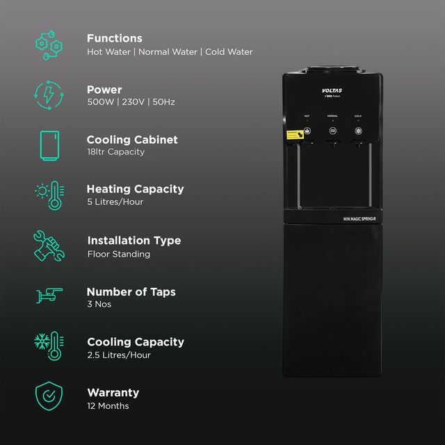 Buy VOLTAS Minimagic Spring RV Plus Hot, Cold & Normal Top Load Water ...