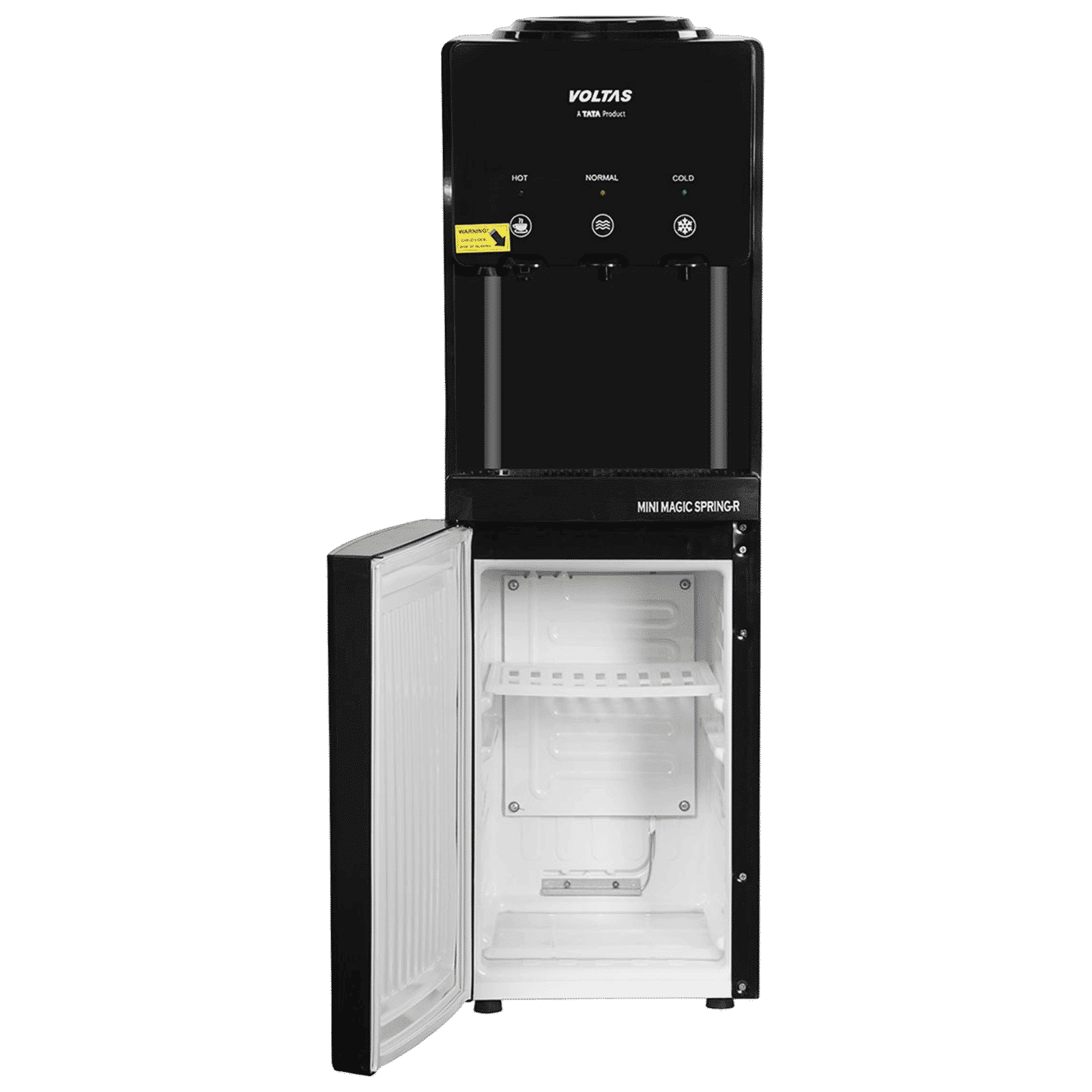 VOLTAS Minimagic Spring RV Plus Hot, Cold & Normal Top Load Water Dispenser with Cooling Cabinet (Black) VOLTAS Minimagic Spring RV Plus Hot, Cold & Normal Top Load Water Dispenser with Cooling Cabinet (Black)_4