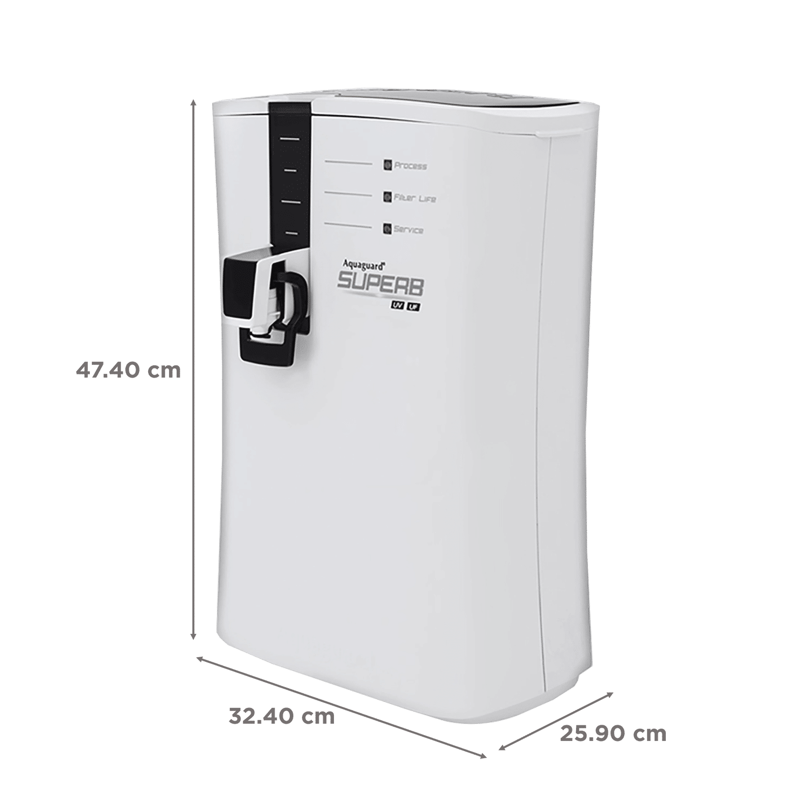 Aquaguard Superb 4.9L UV + UF Water Purifier with LED Indicator (White)_2