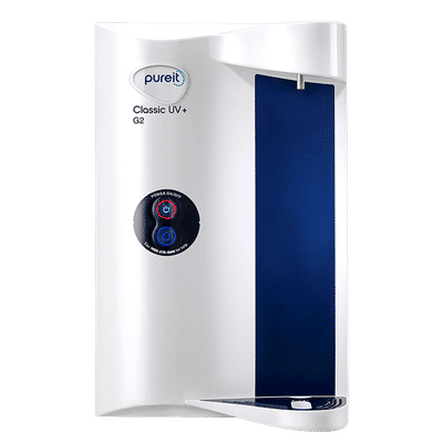 Pureit Classic UV Water Purifier with Sleek And Covered Design (White)