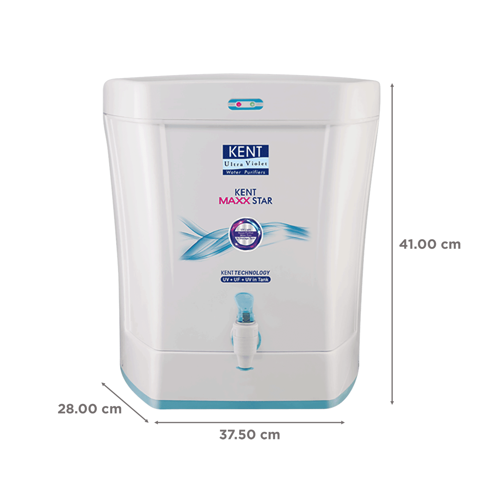 KENT Maxx Star 7L UV + UF Water Purifier with Double Purification Process (White) KENT Maxx Star 7L UV + UF Water Purifier with Double Purification Process (White)_2