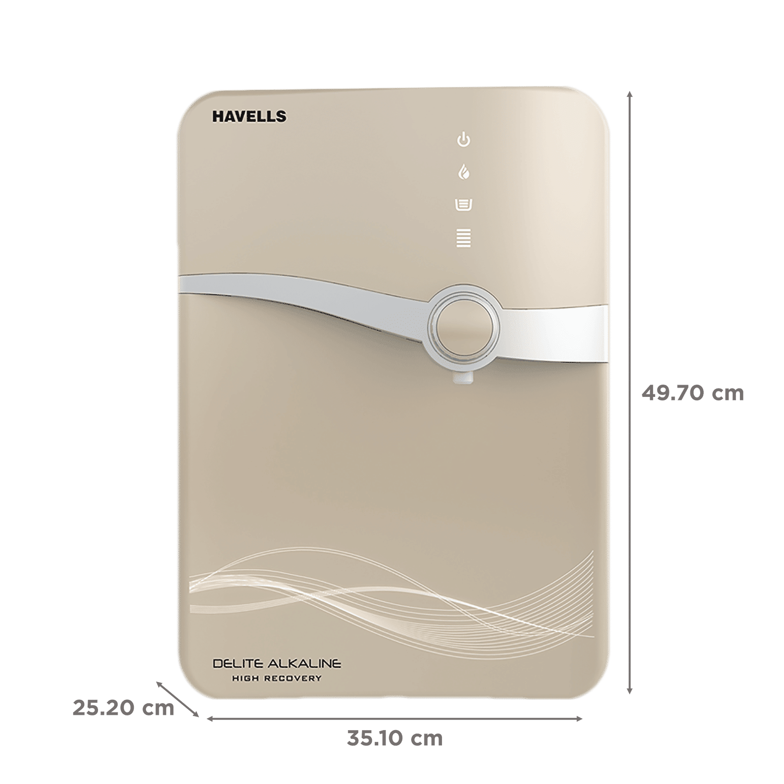HAVELLS Delite Alkaline 6.5L RO + UV Water Purifier with 8 Stage Purification (Beige)_2