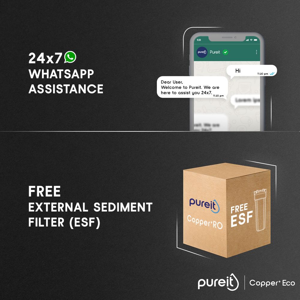 pureit Copper + Eco Mineral 8L RO + UV + MF Water Purifier with Advanced 7 Stage Purification And Eco Recovery Technology (Black)_5
