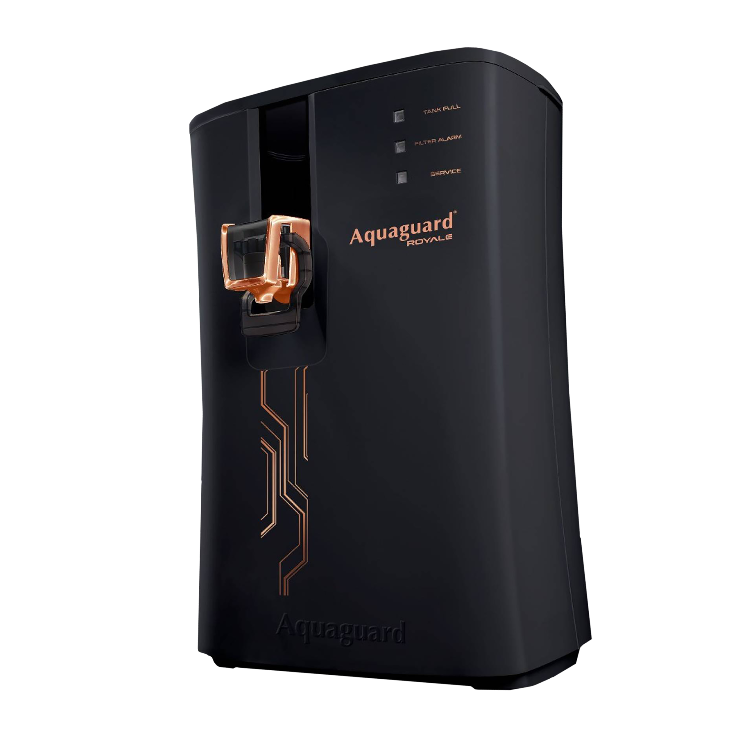 Aquaguard Royale 5.5L RO + UV + MTDS + SS Smart Water Purifier with Active Copper Zinc Booster Tech and 7 Stage Purification (Black/Bronze)_4