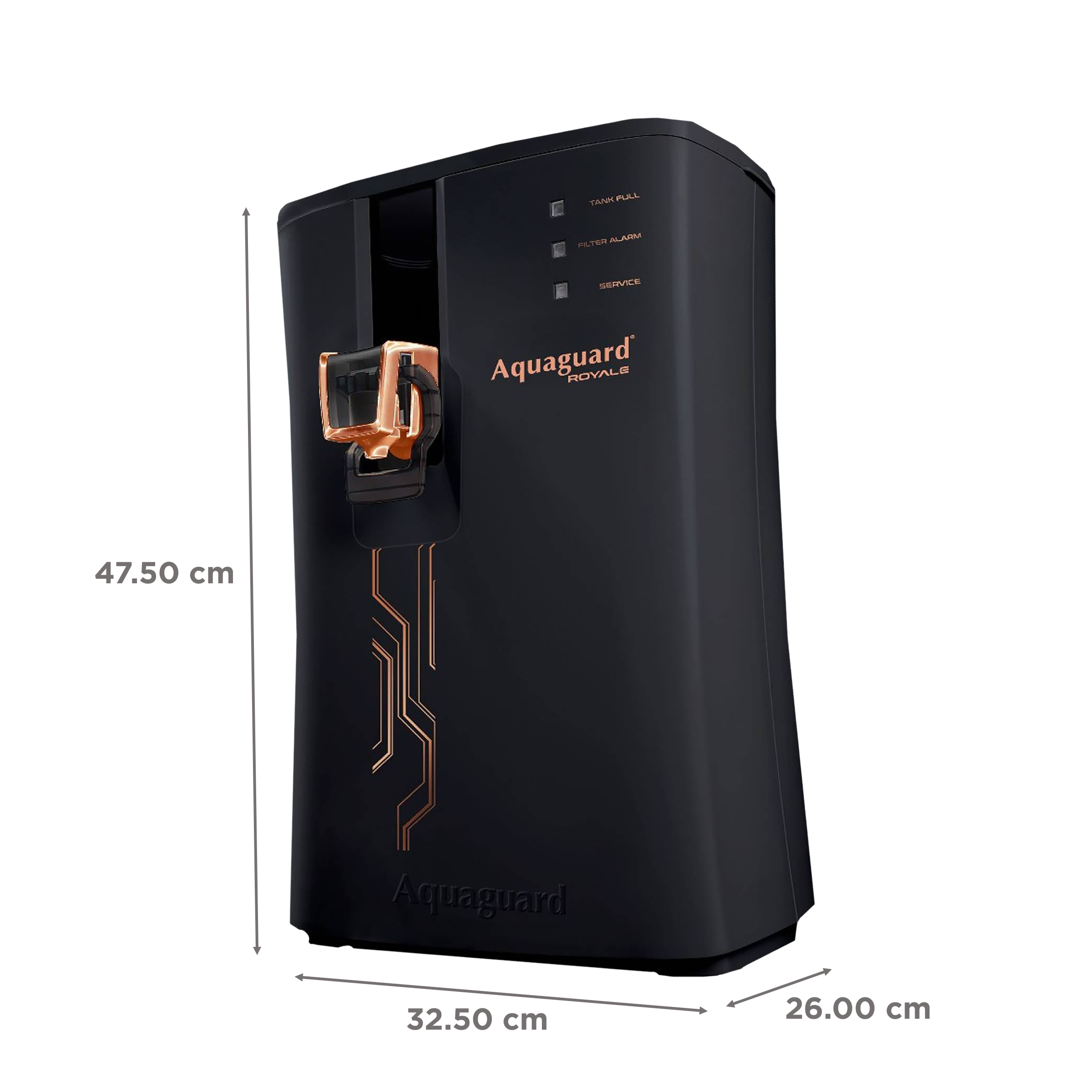 Aquaguard Royale 5.5L RO + UV + MTDS Water Purifier with 7 Stage Purification (Black/Bronze) Aquaguard Royale 5.5L RO + UV + MTDS Water Purifier with 7 Stage Purification (Black/Bronze)_2