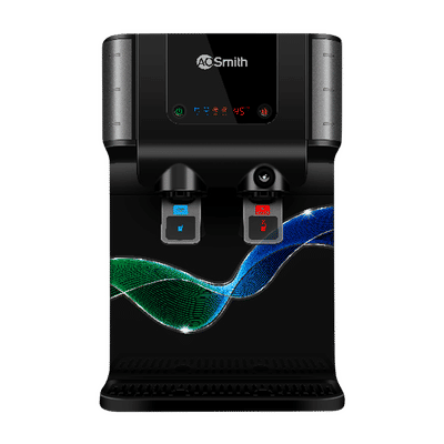 AO Smith ProPlanet P6 10L RO + SCMT Hot & Cold Water Purifier with 8 Stage Purification (Black)