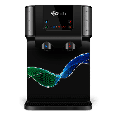 AO Smith ProPlanet P7 10L RO + SCMT Hot & Cold Water Purifier with 8 Stage Purification (Black)