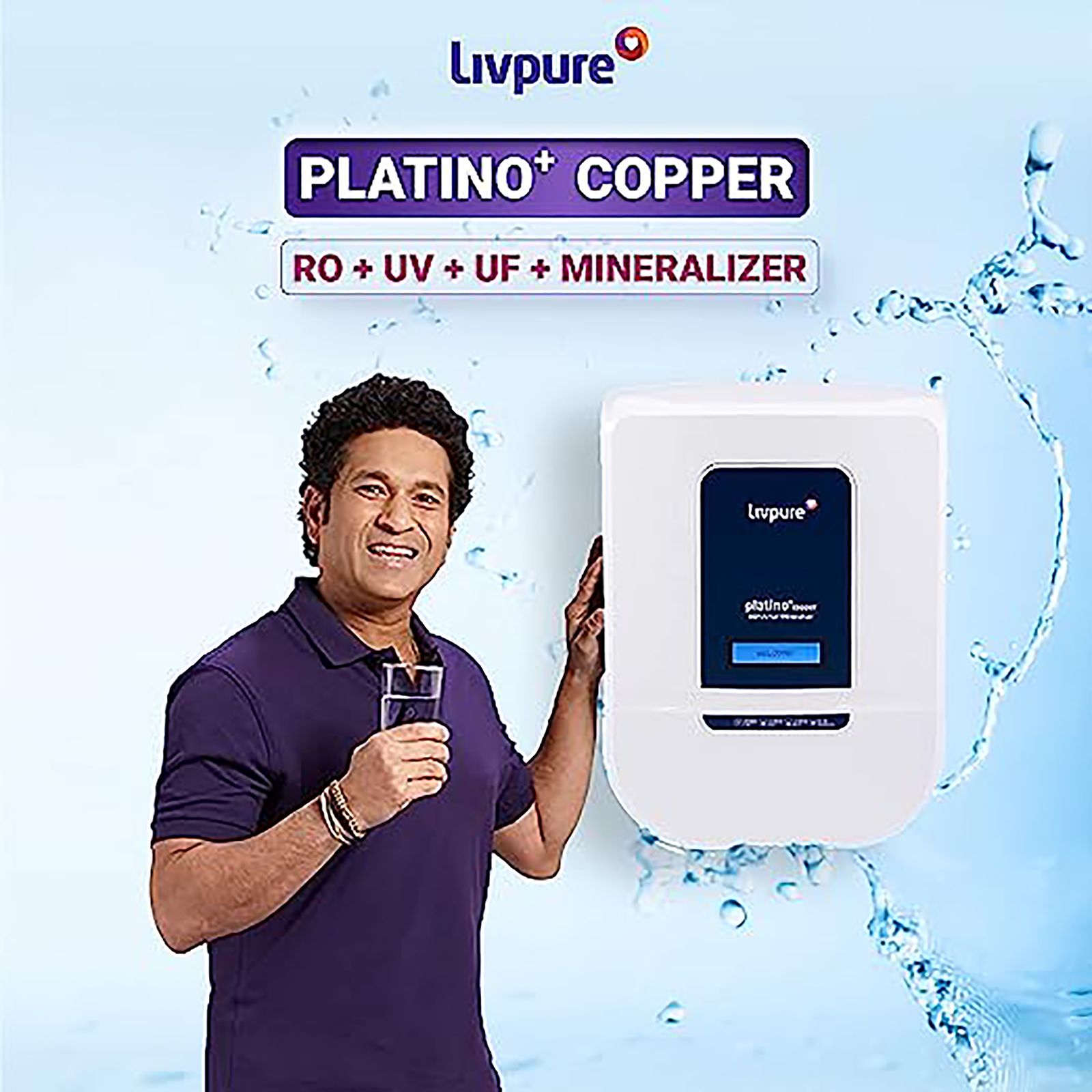 Livpure Platino Plus 8.5L RO + UV + UF + Mineraliser Water Purifier with 8 Stage Purification (White/Blue) Livpure Platino Plus 8.5L RO + UV + UF + Mineraliser Water Purifier with 8 Stage Purification (White/Blue)_12