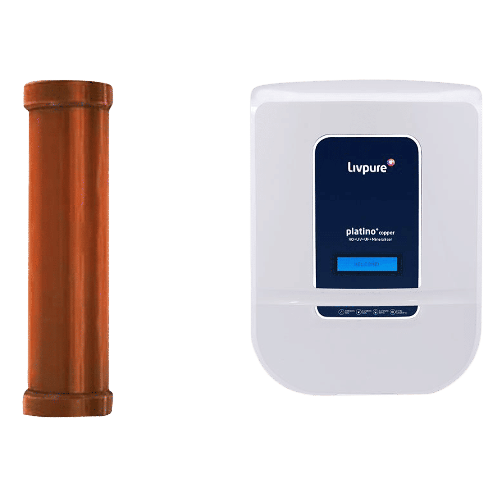 Livpure Platino Plus 8.5L RO + UV + UF + Mineraliser Water Purifier with 8 Stage Purification (White/Blue) Livpure Platino Plus 8.5L RO + UV + UF + Mineraliser Water Purifier with 8 Stage Purification (White/Blue)_4