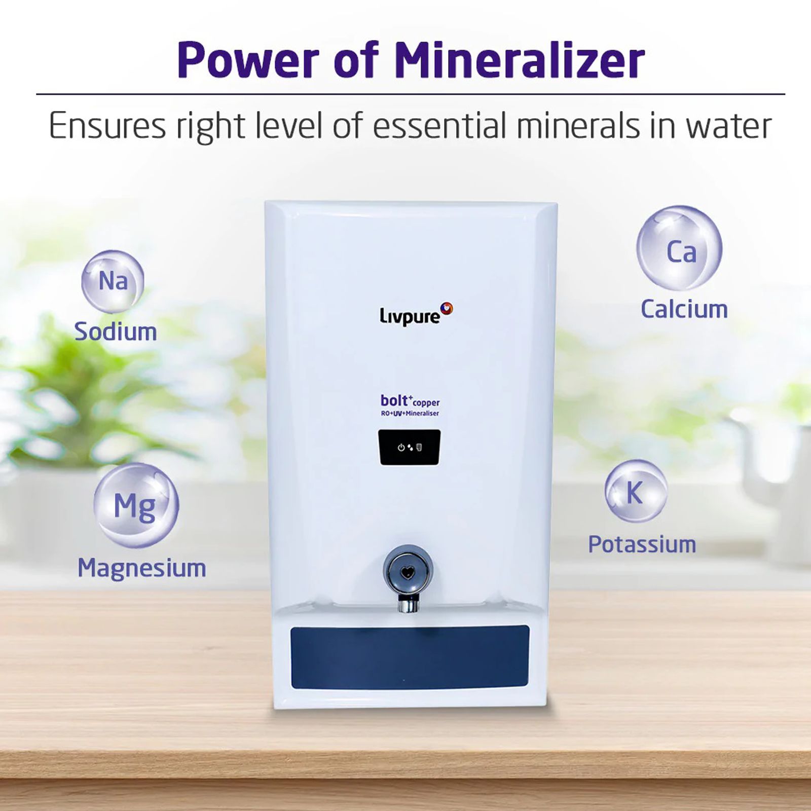 Livpure Bolt Plus 7L RO + UV + Mineraliser Water Purifier with 7 Stage Purification (White/Blue) Livpure Bolt Plus 7L RO + UV + Mineraliser Water Purifier with 7 Stage Purification (White/Blue)_9