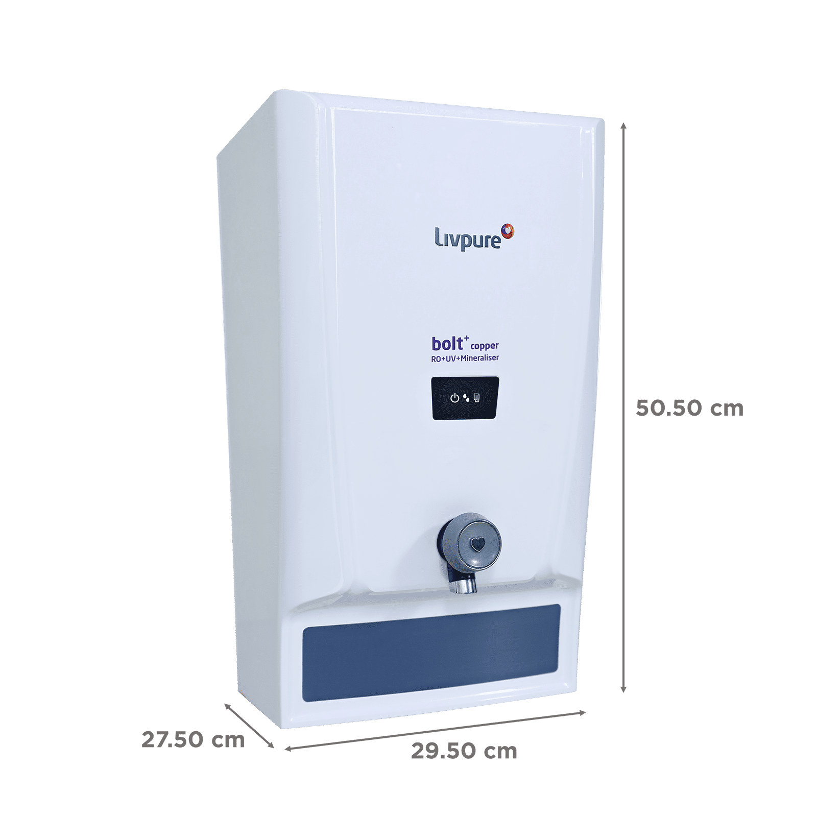 Livpure Bolt Plus 7L RO + UV + Mineraliser Water Purifier with 7 Stage Purification (White/Blue) Livpure Bolt Plus 7L RO + UV + Mineraliser Water Purifier with 7 Stage Purification (White/Blue)_2
