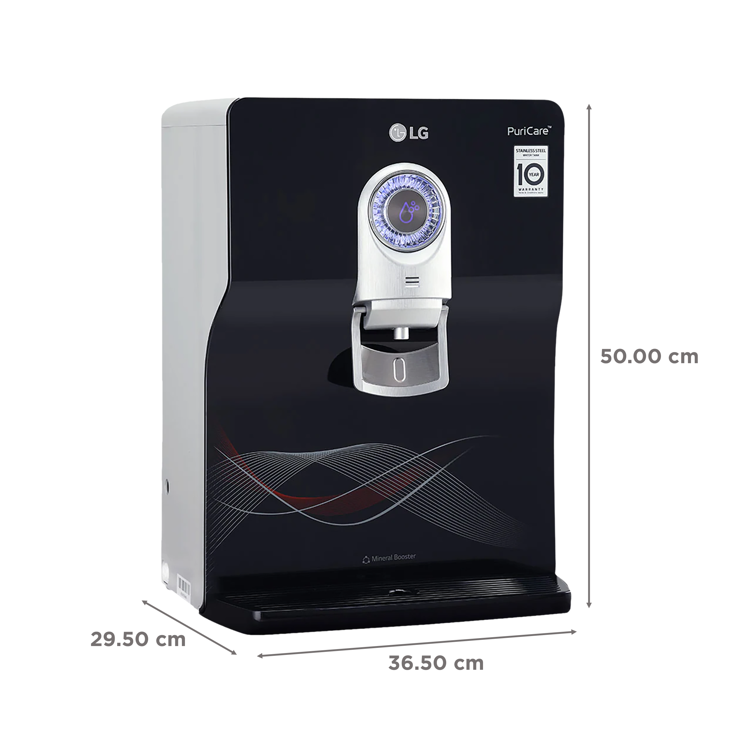 LG PuriCare 8L RO + UV + UF Water Purifier with Multi Stage Filtration Process (Black) LG PuriCare 8L RO + UV + UF Water Purifier with Multi Stage Filtration Process (Black)_2
