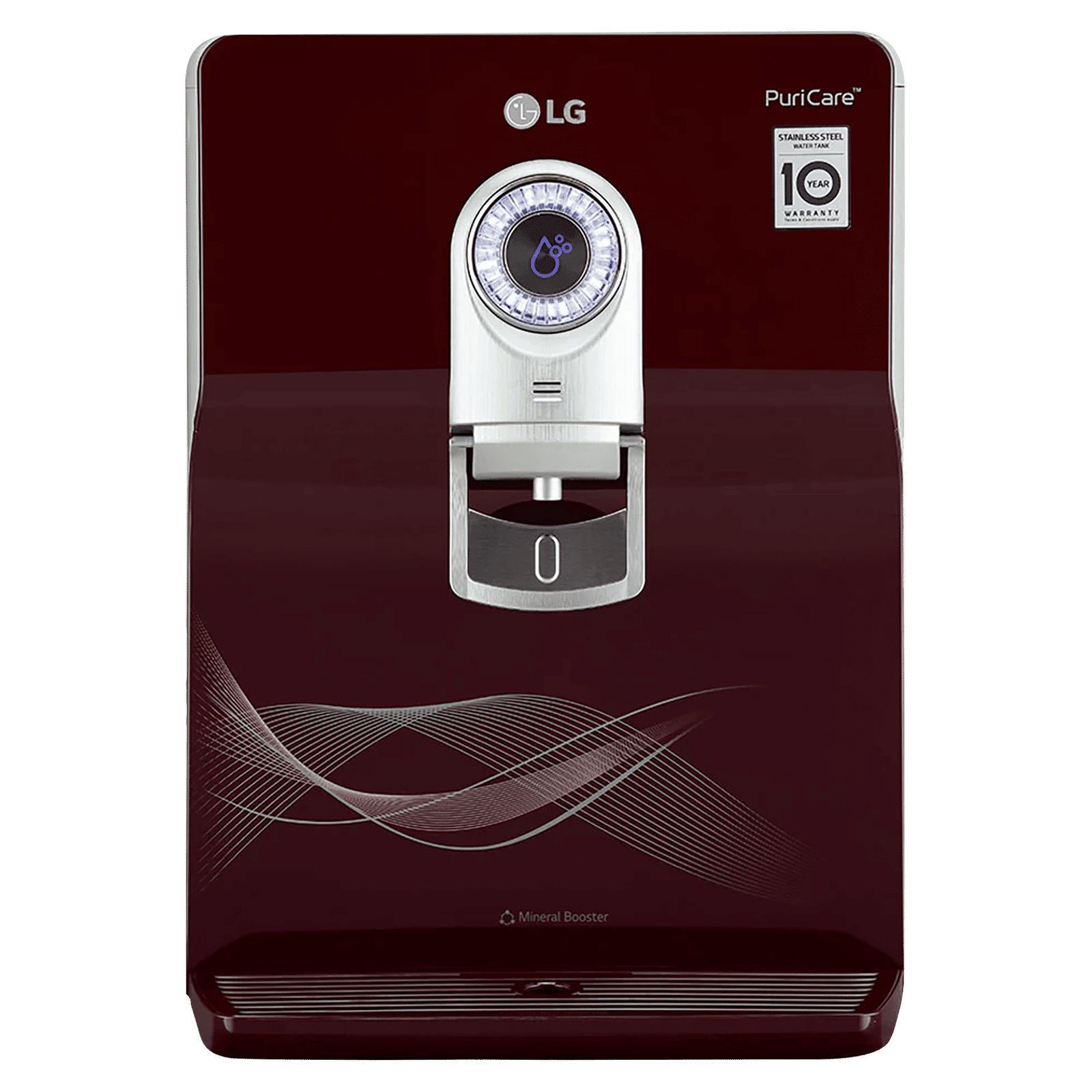 LG PuriCare 8L RO + UV + UF Water Purifier with Multi Stage Filtration Process (Crimson Red)_1