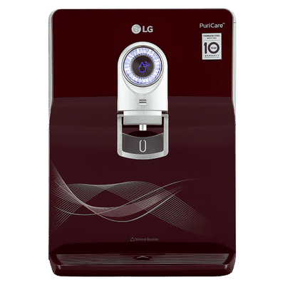 LG PuriCare 8L RO + UV + UF Water Purifier with Multi Stage Filtration Process (Crimson Red)