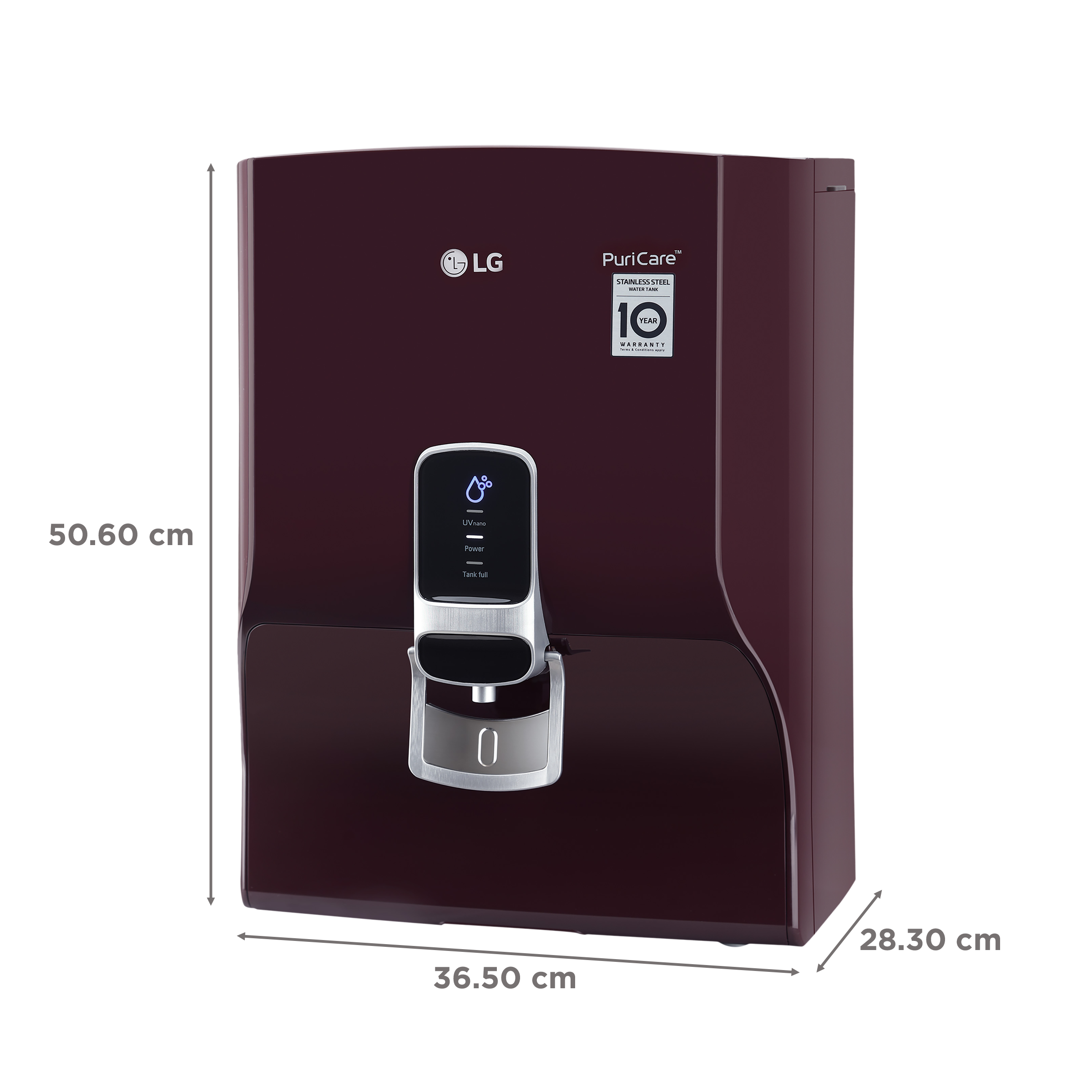 LG PuriCare 8L UV + UF Water Purifier with 7 Stage Purification (Crimson Red)_2