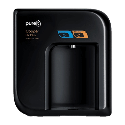 pureit Copper Plus UV Water Purifier with 4 Stage Purification (Black)