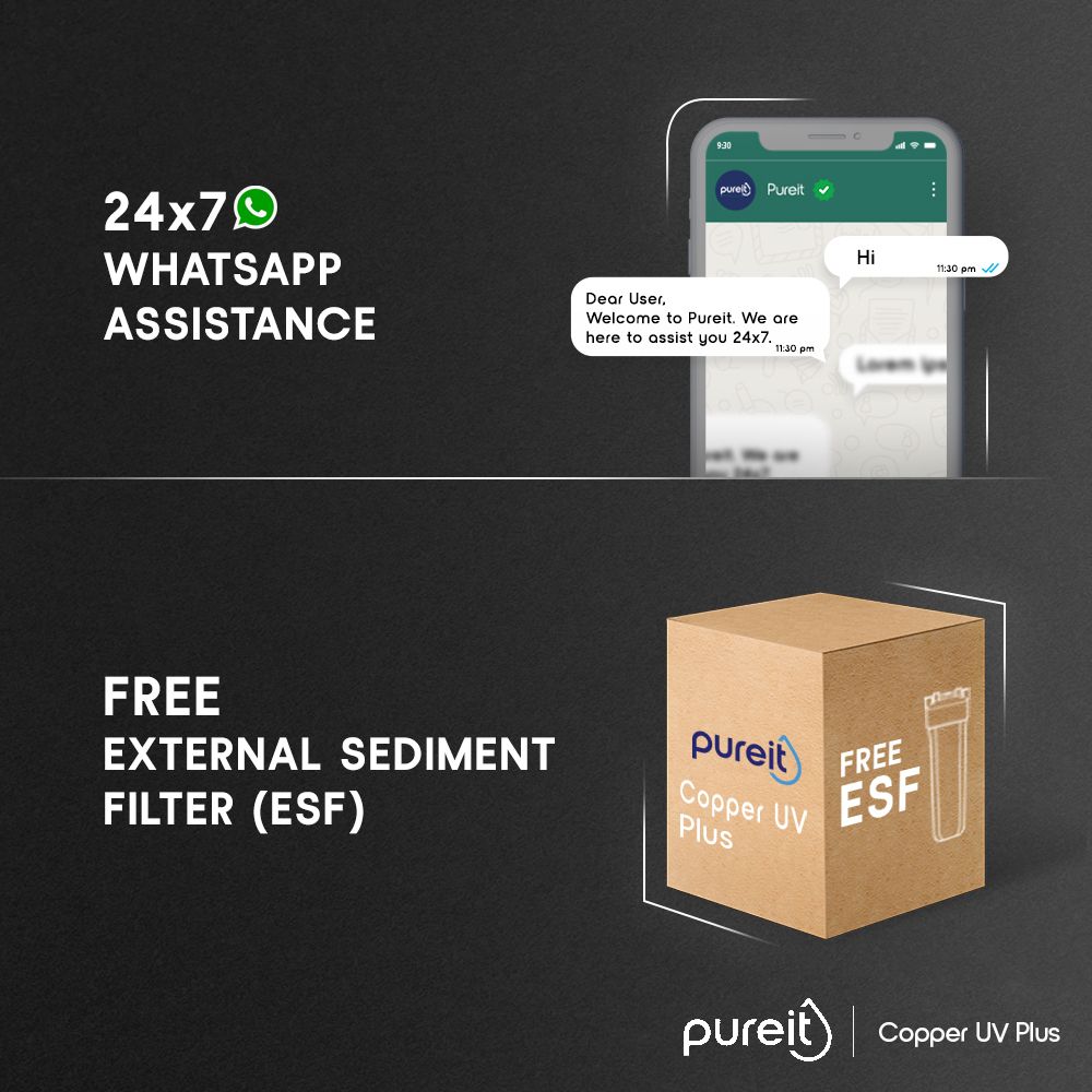 pureit Copper Plus UV Water Purifier with 4 Stage Purification (Black) pureit Copper Plus UV Water Purifier with 4 Stage Purification (Black)_5