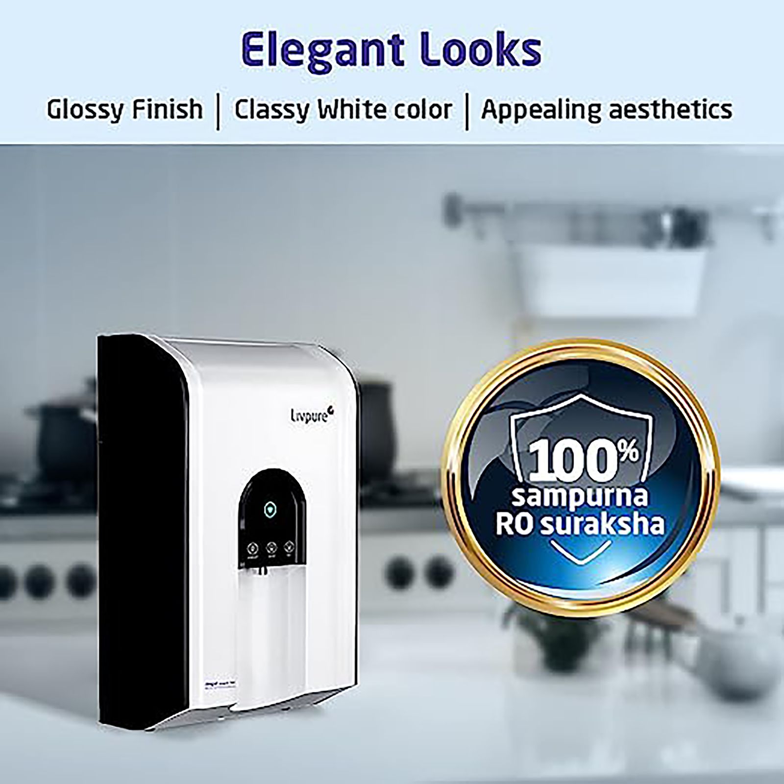 Livpure Zinger 6.5L RO + UV + UF + Mineraliser Hot & Cold Water Purifier with 6 Stage Purification (White) Livpure Zinger 6.5L RO + UV + UF + Mineraliser Hot & Cold Water Purifier with 6 Stage Purification (White)_8