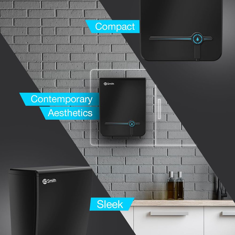 AO Smith Intelli UV + US + SAPC Water Purifier with 5 Stage Purification (Black)_7
