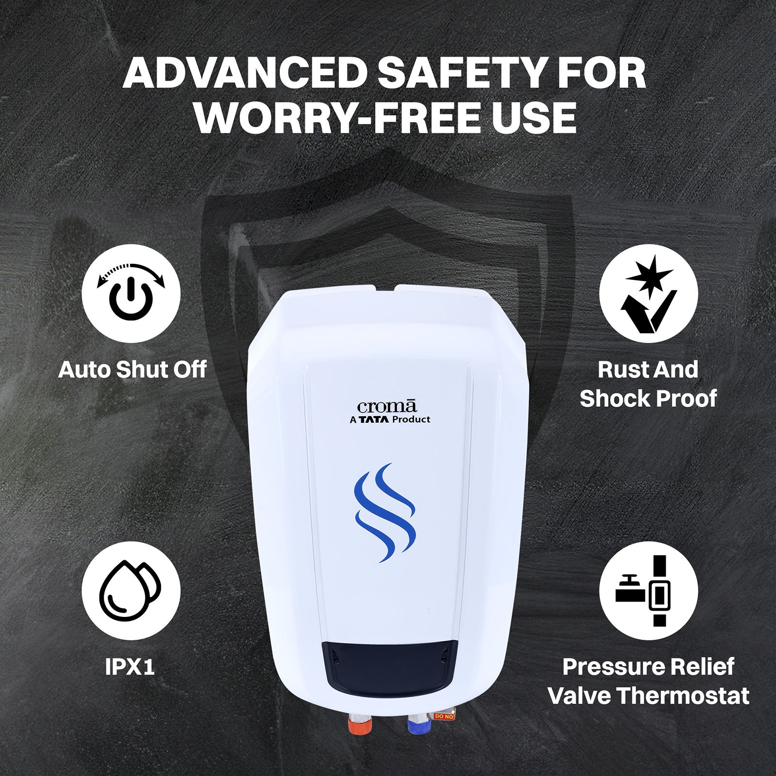 Croma 5 Litres Instant Water Geyser (3000 Watts, White & Blue)_14