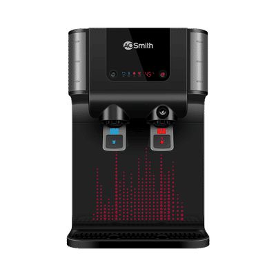 AO Smith Intelli Pro 10L UV + UF + SCMT Hot & Cold Water Purifier with 6 Stage Purification (Black)
